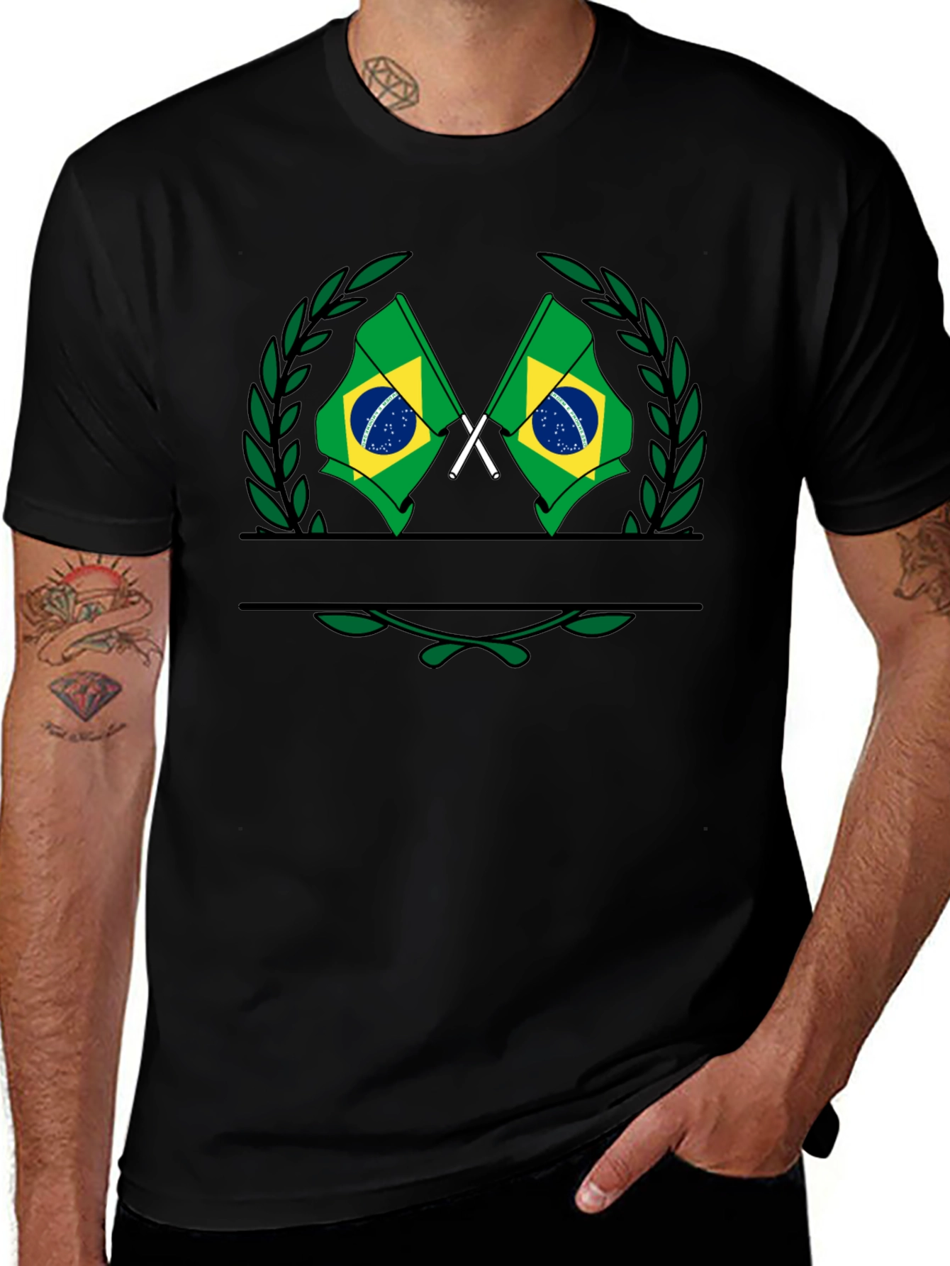 Brazil Flag Graphic T-Shirt