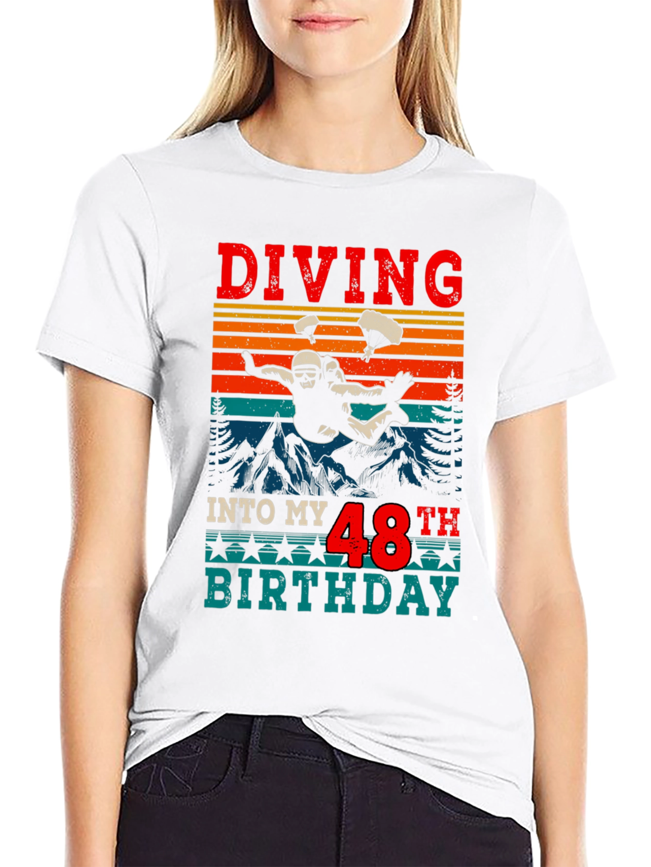 Diving Into My 48th Birthday T-Shirt