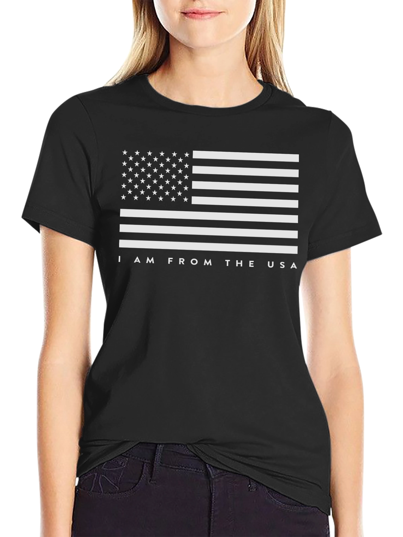 USA Flag T-Shirt - I Am From The USA