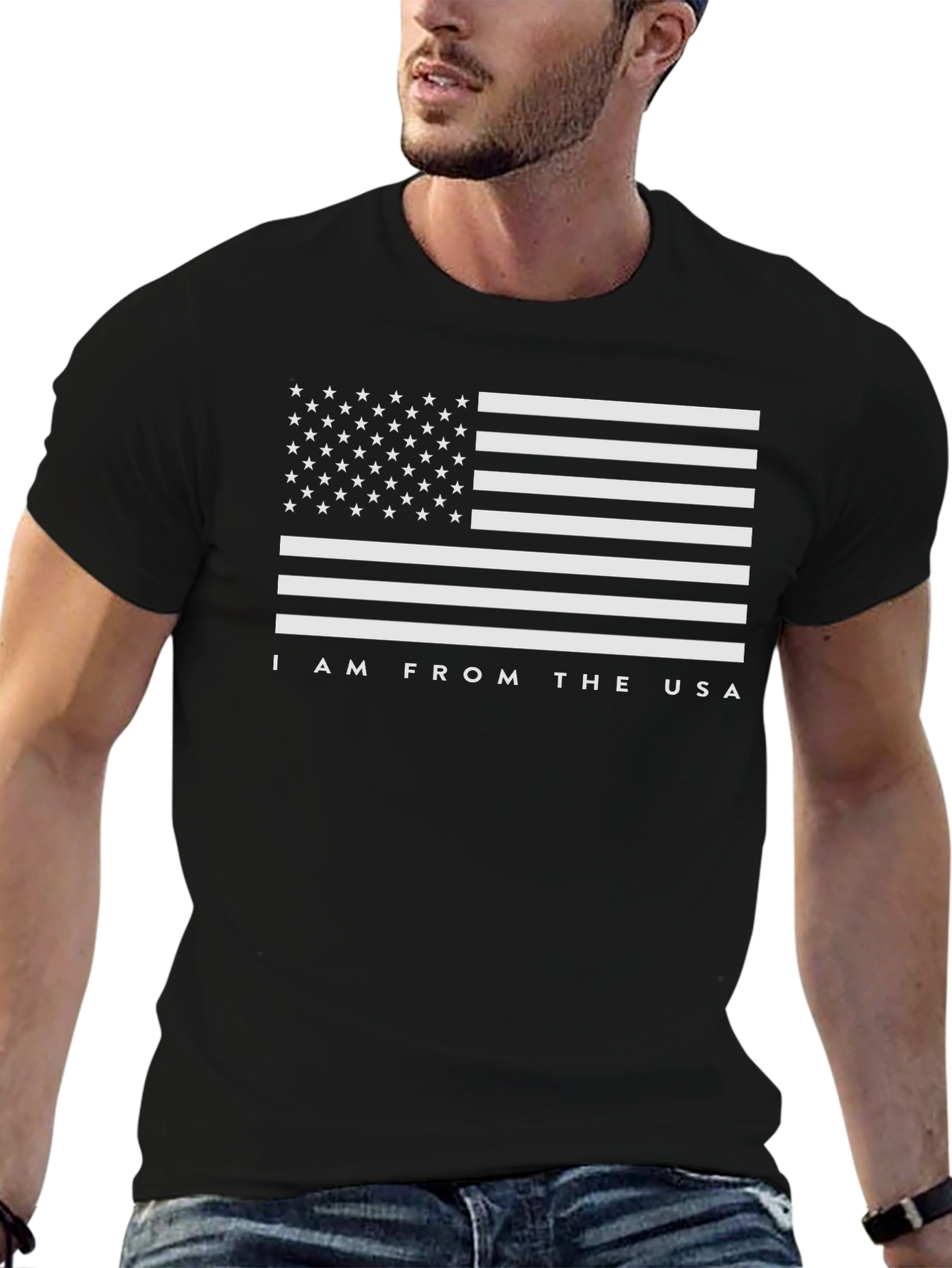 USA Flag T-Shirt - I Am From The USA