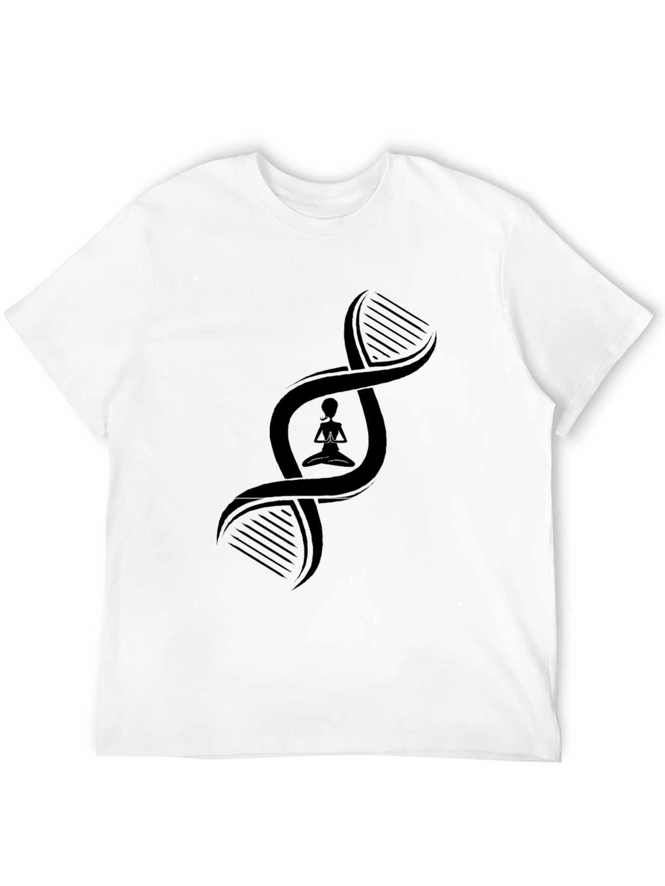 DNA Yoga Pose Black T-Shirt