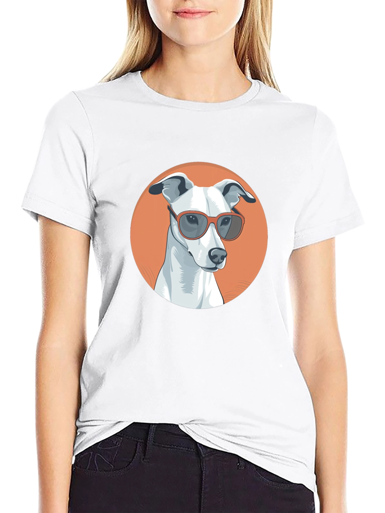 Cool Dog Graphic Tee - Black