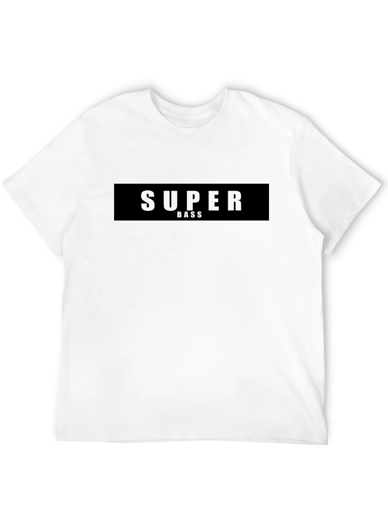 Super Bass Graphic Black T-Shirt