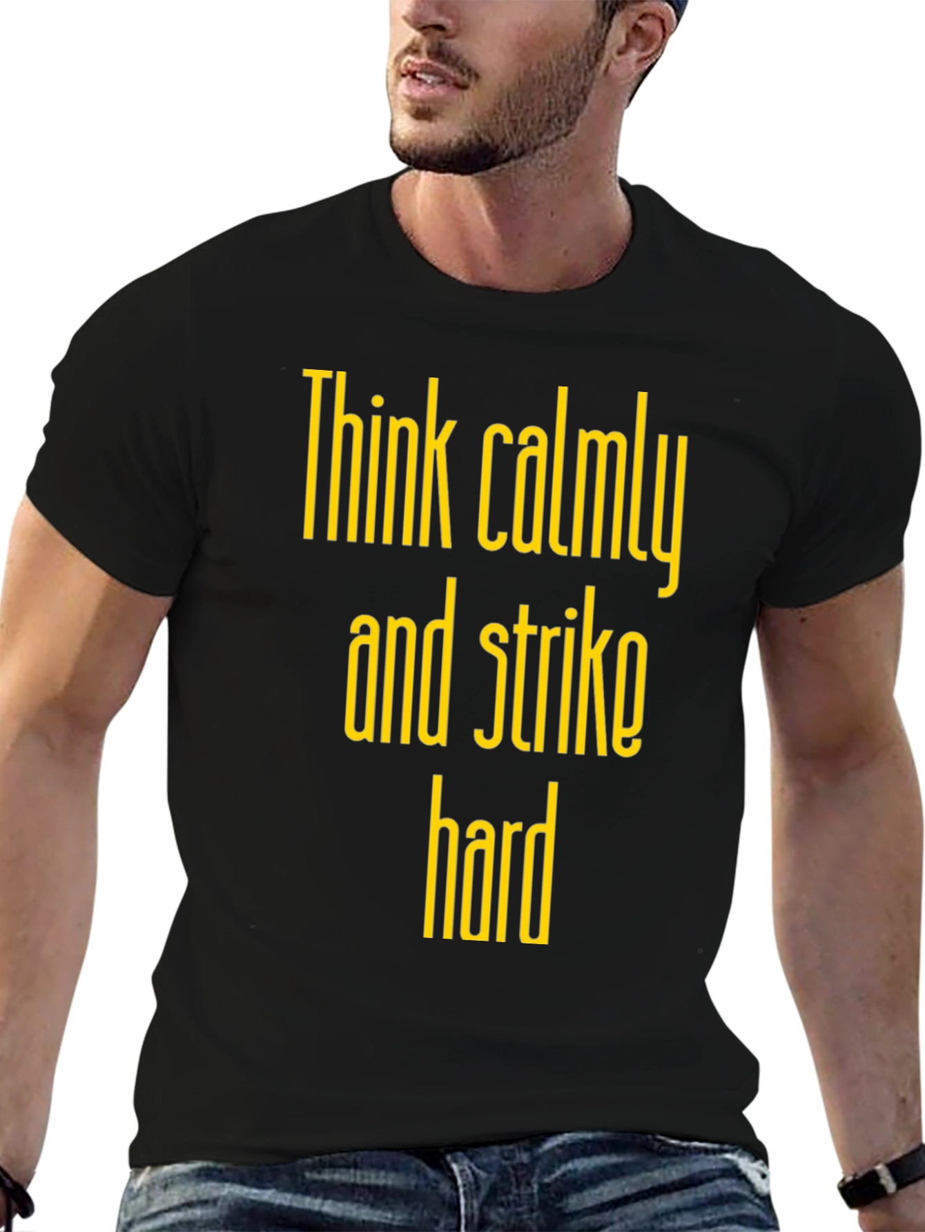 Think Calmly T-Shirt - Bold Graphic Tee