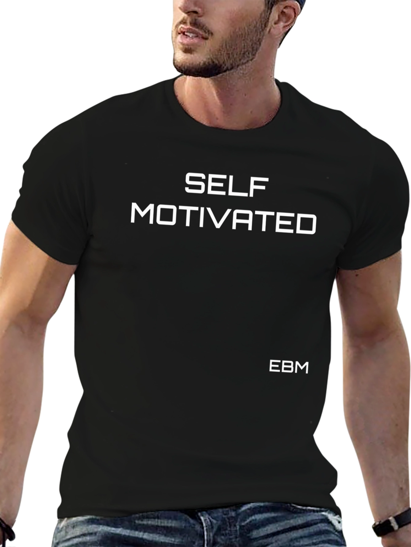 Self Motivated Black T-Shirt