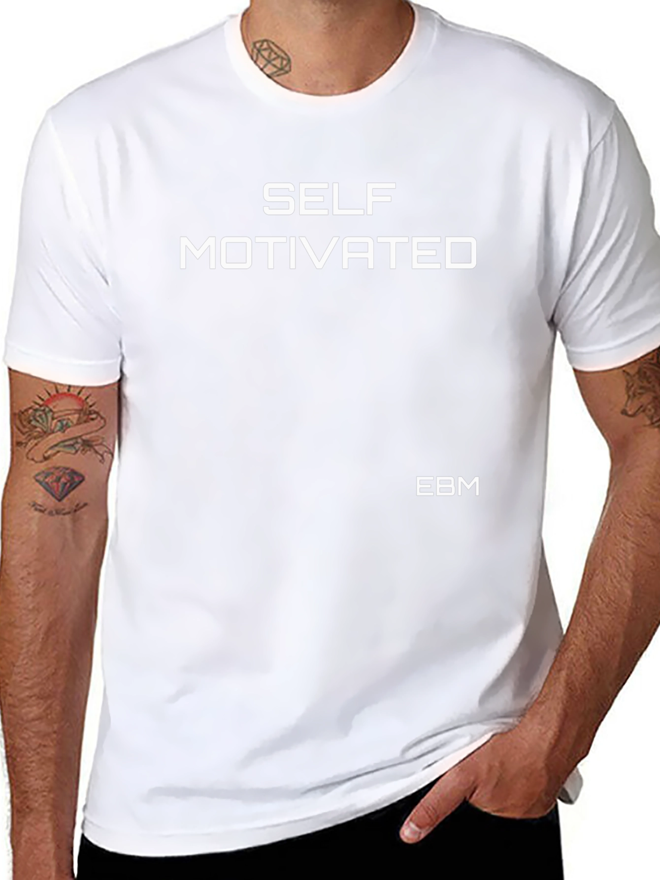 Self Motivated Black T-Shirt