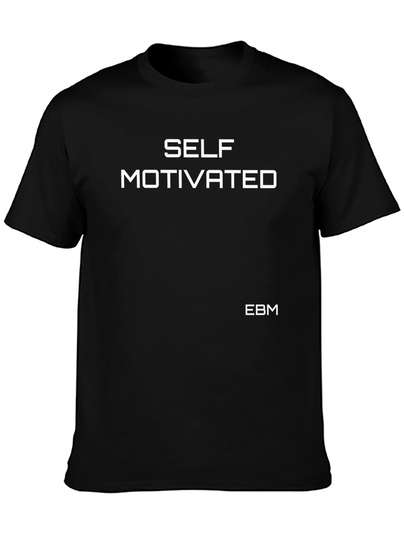 Self Motivated Black T-Shirt
