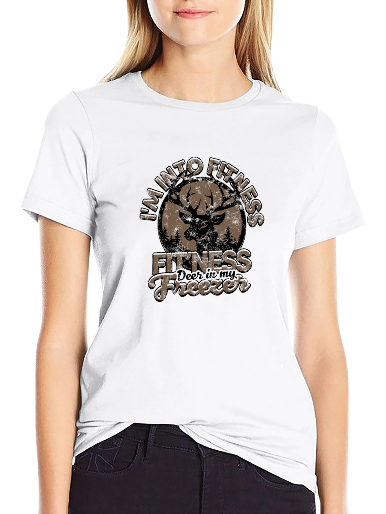 Im Into Fitness Deer Hunting Funny T-Shirt