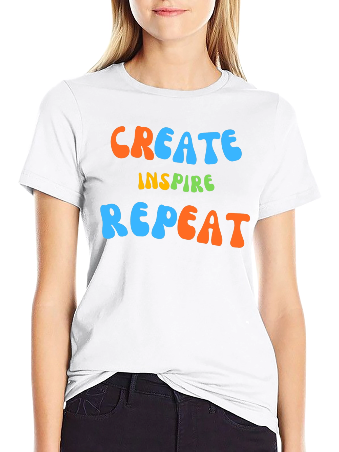 Create Inspire Repeat Graphic Tee