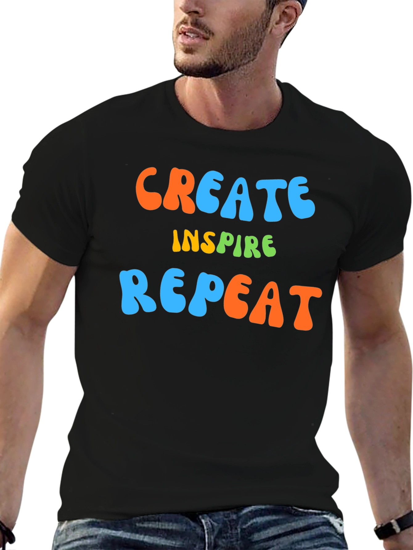 Create Inspire Repeat Graphic Tee