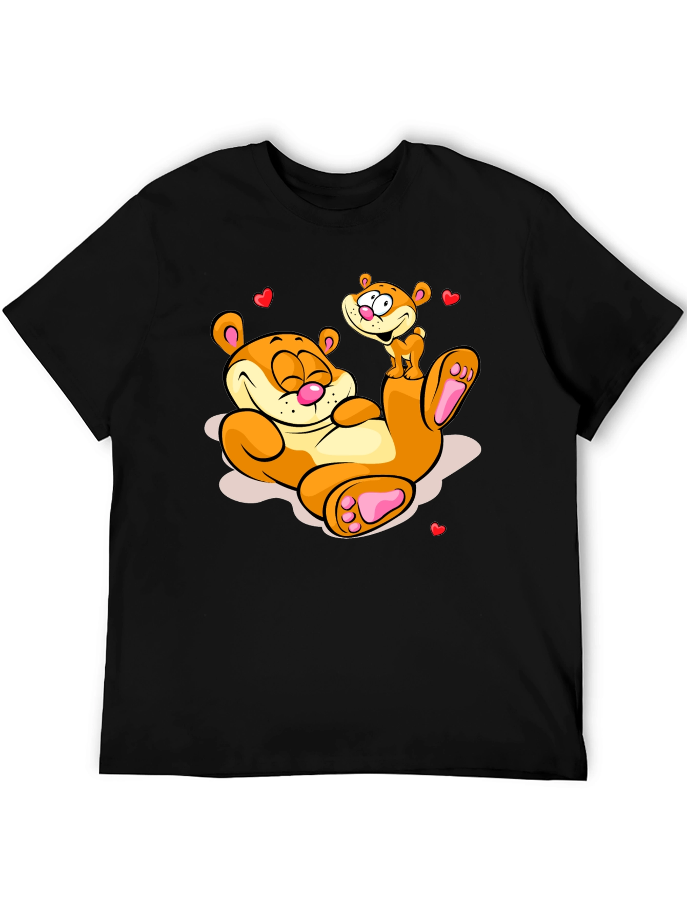 Cartoon Otter Graphic Tee - Adorable Design