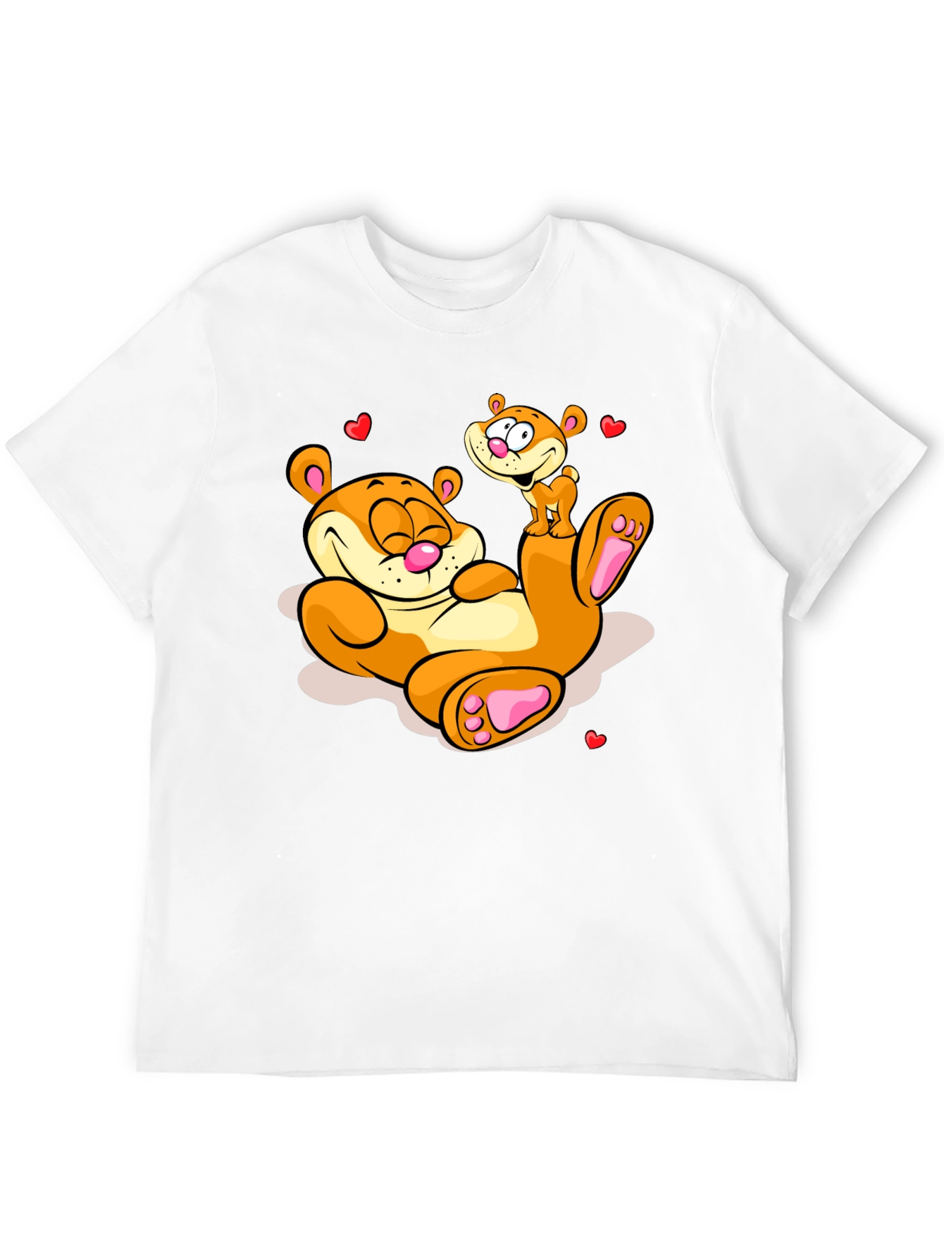 Cartoon Otter Graphic Tee - Adorable Design