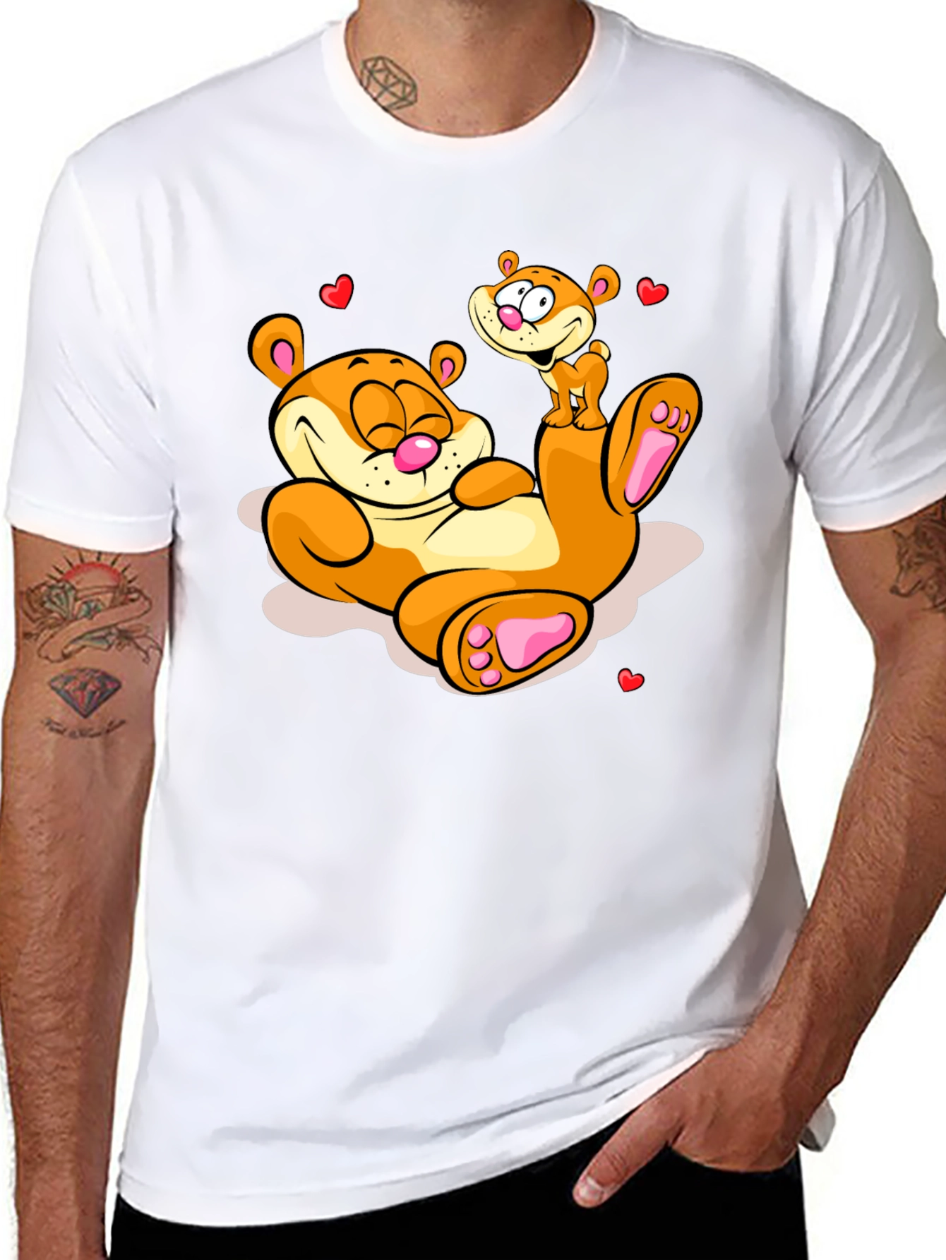 Cartoon Otter Graphic Tee - Adorable Design