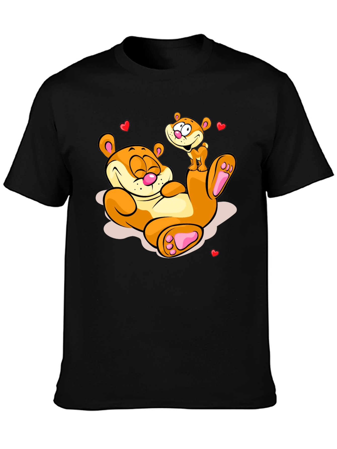 Cartoon Otter Graphic Tee - Adorable Design
