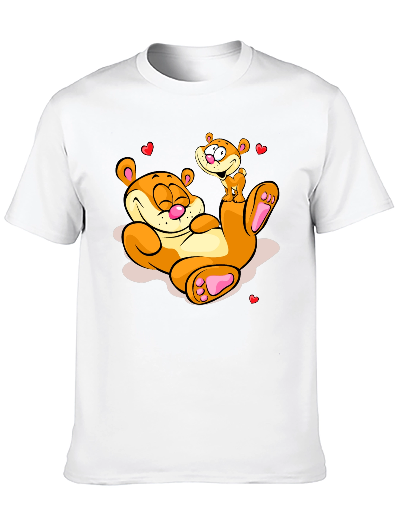 Cartoon Otter Graphic Tee - Adorable Design