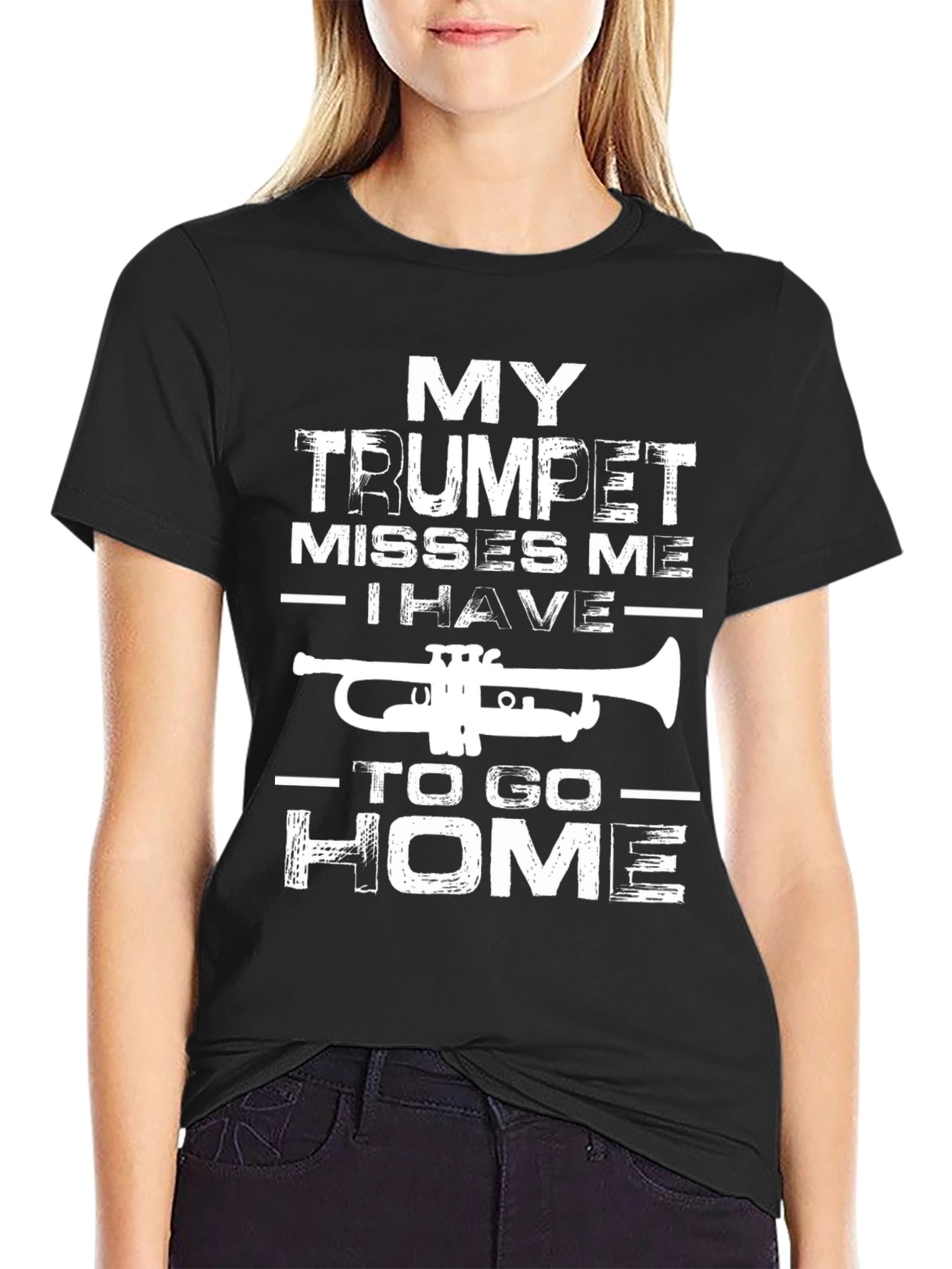 Trumpet T-Shirt: My Trumpet Misses Me Funny Band Tee
