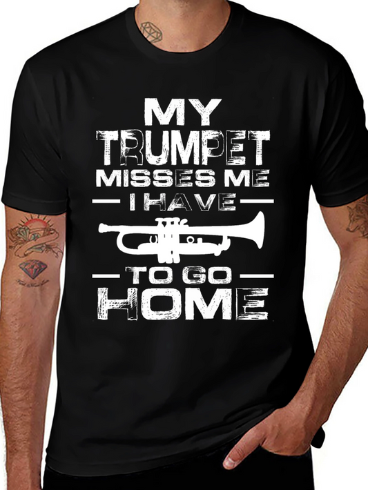 Trumpet T-Shirt: My Trumpet Misses Me Funny Band Tee