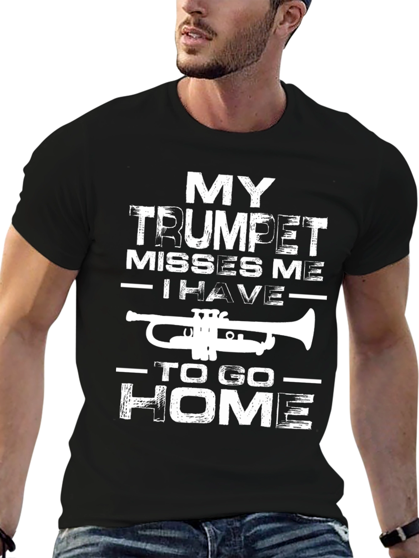 Trumpet T-Shirt: My Trumpet Misses Me Funny Band Tee