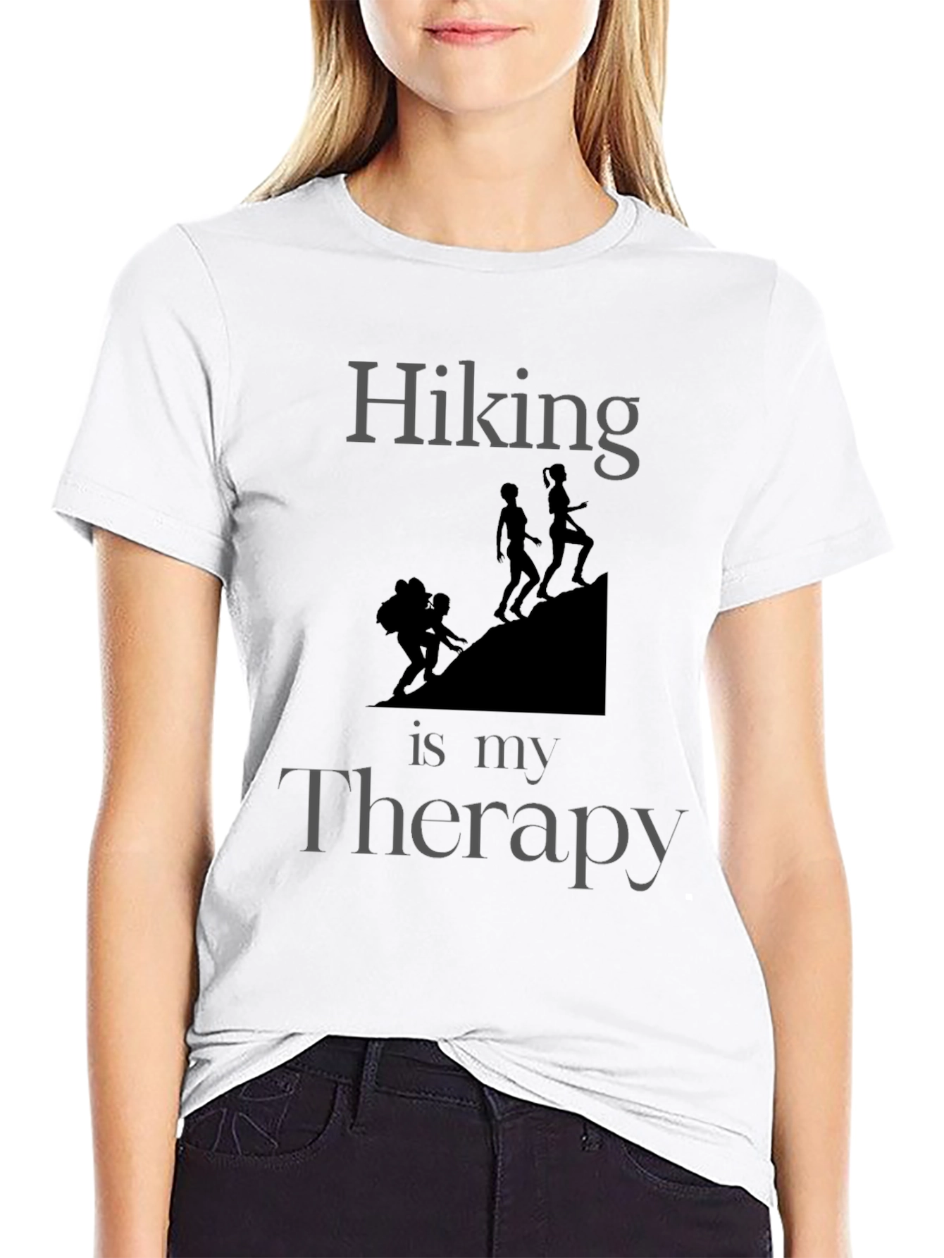 Hiking is My Therapy Graphic T-Shirt
