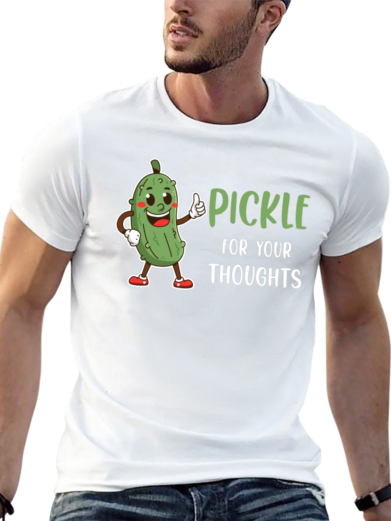 Pickle for Your Thoughts Graphic T-Shirt