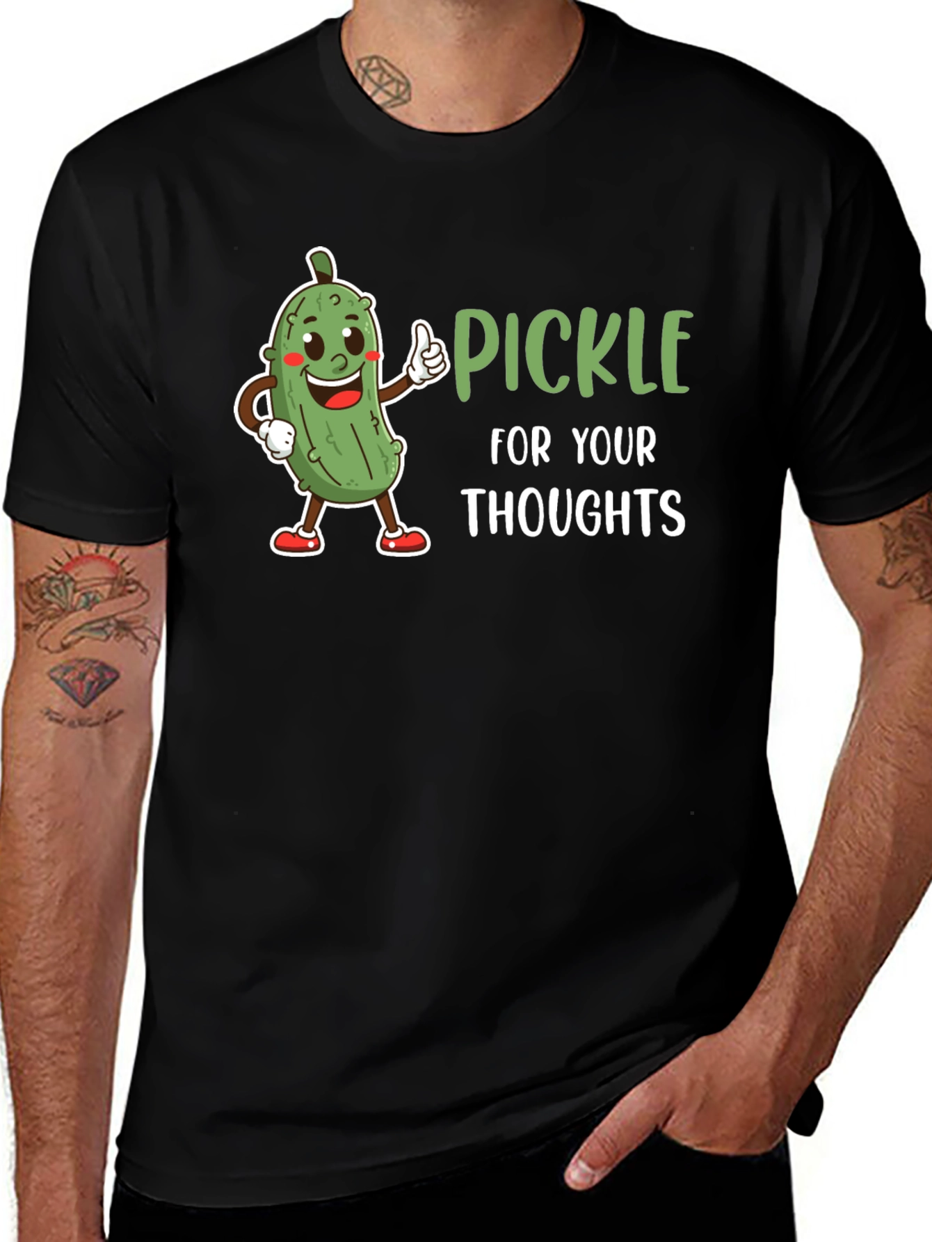 Pickle for Your Thoughts Graphic T-Shirt