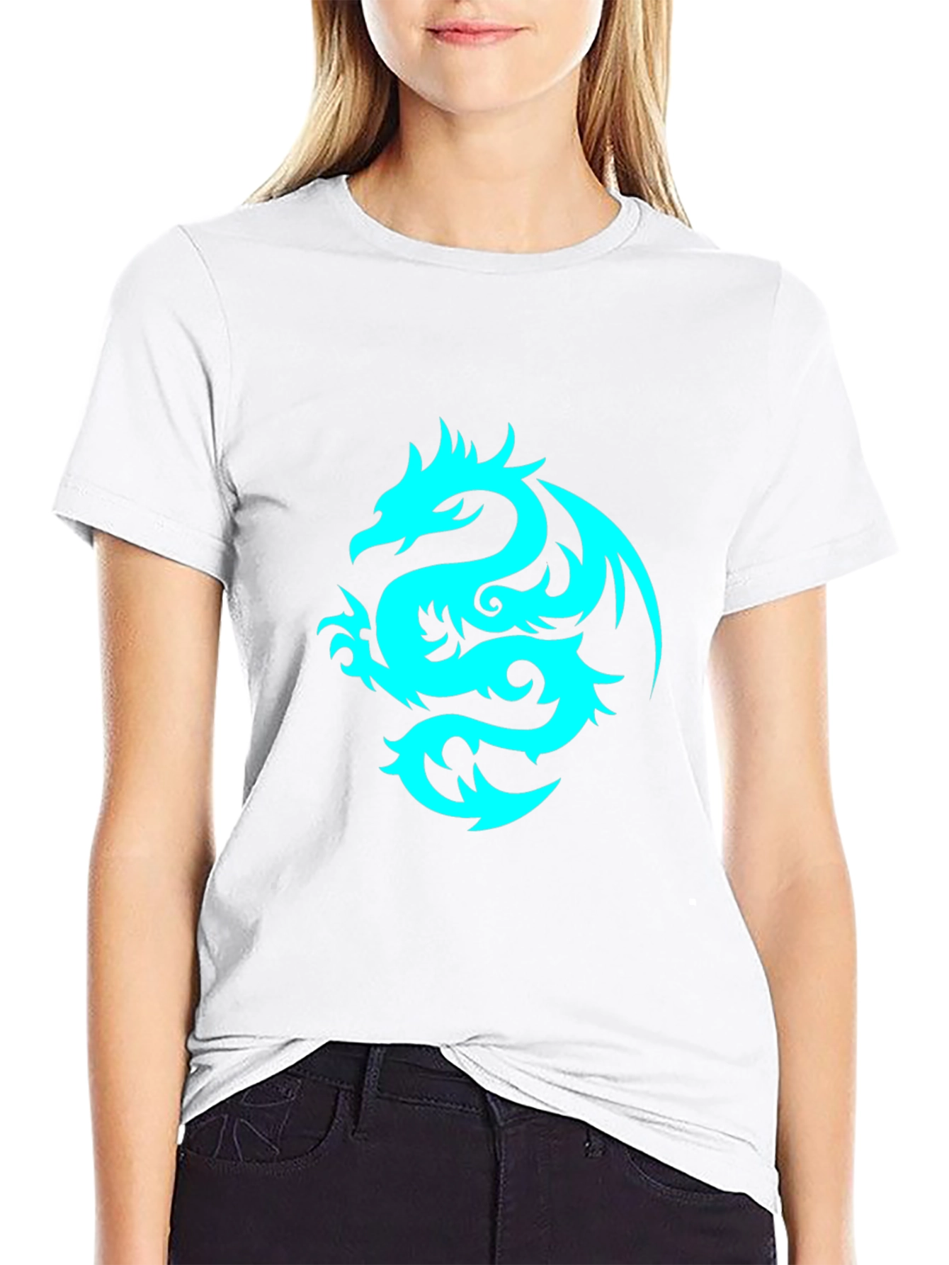 Dragon Graphic Tee - Black Short Sleeve T-Shirt