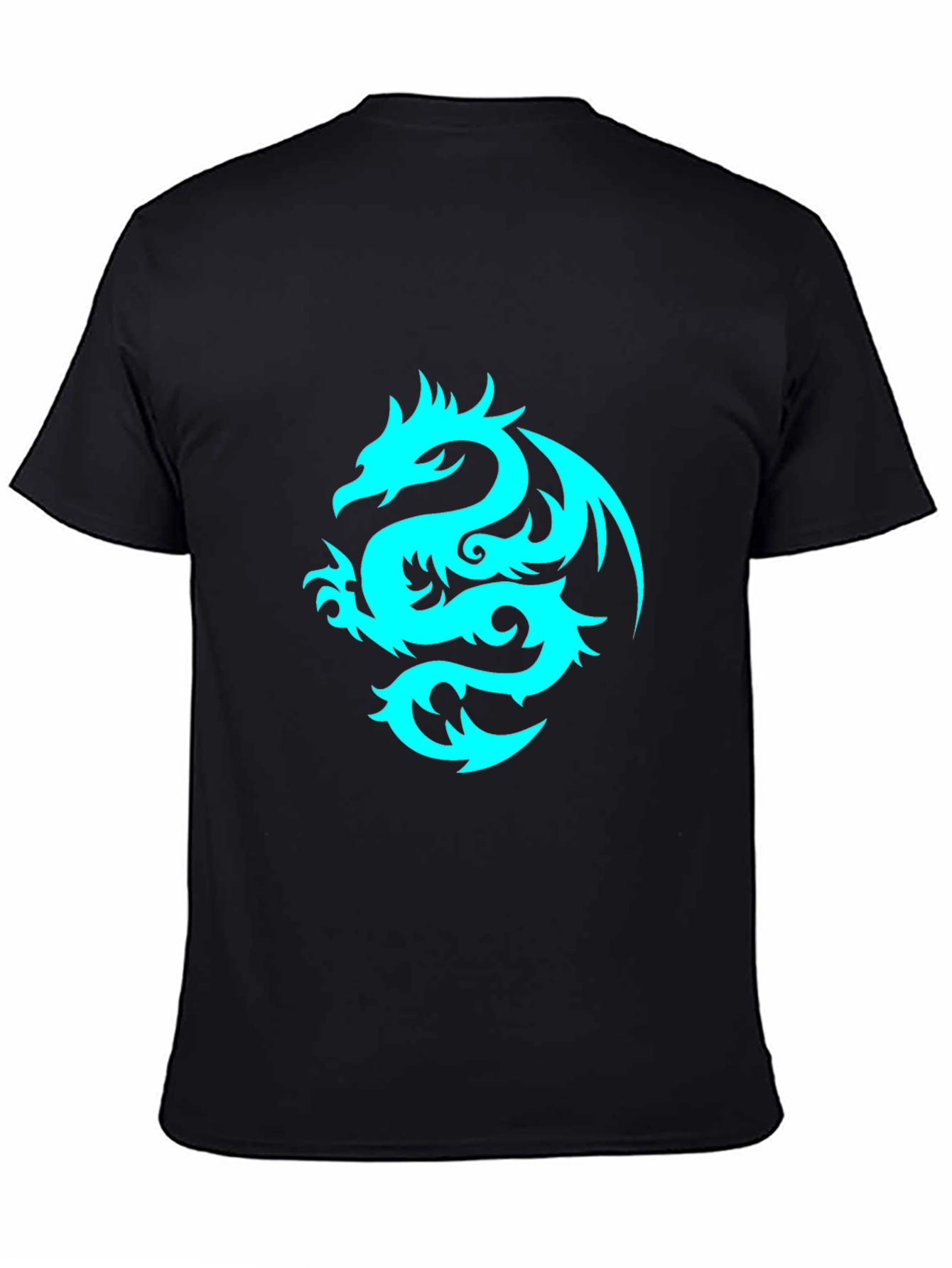 Dragon Graphic Tee - Black Short Sleeve T-Shirt