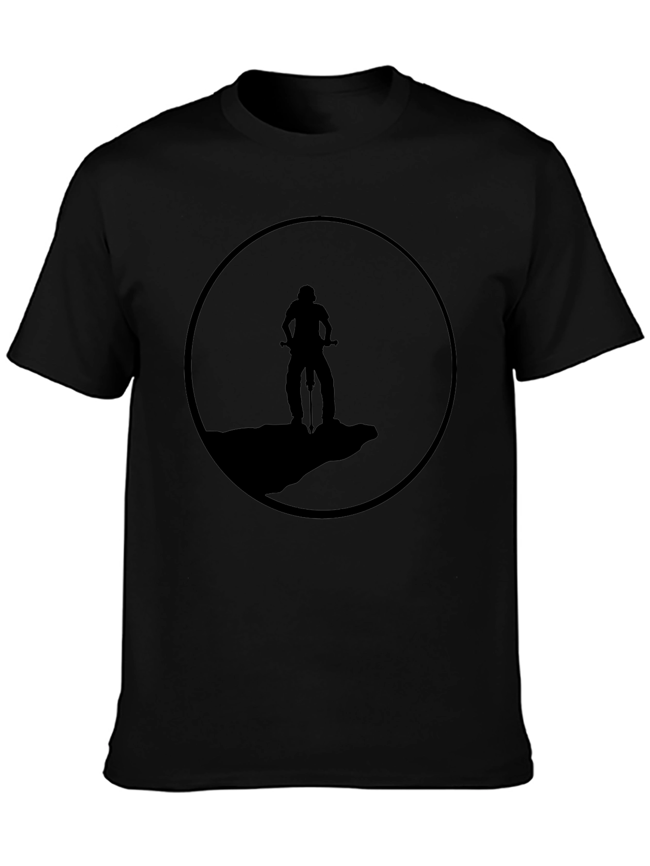 Mountain Biker Silhouette Tee - Adventure Ready