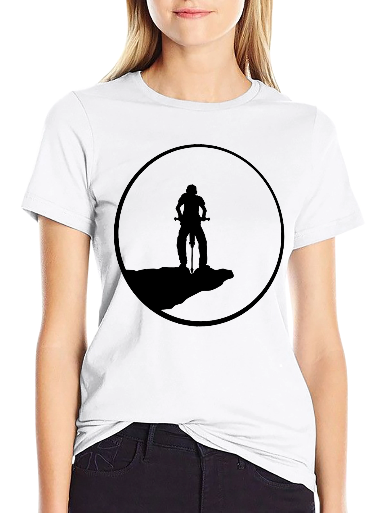Mountain Biker Silhouette Tee - Adventure Ready