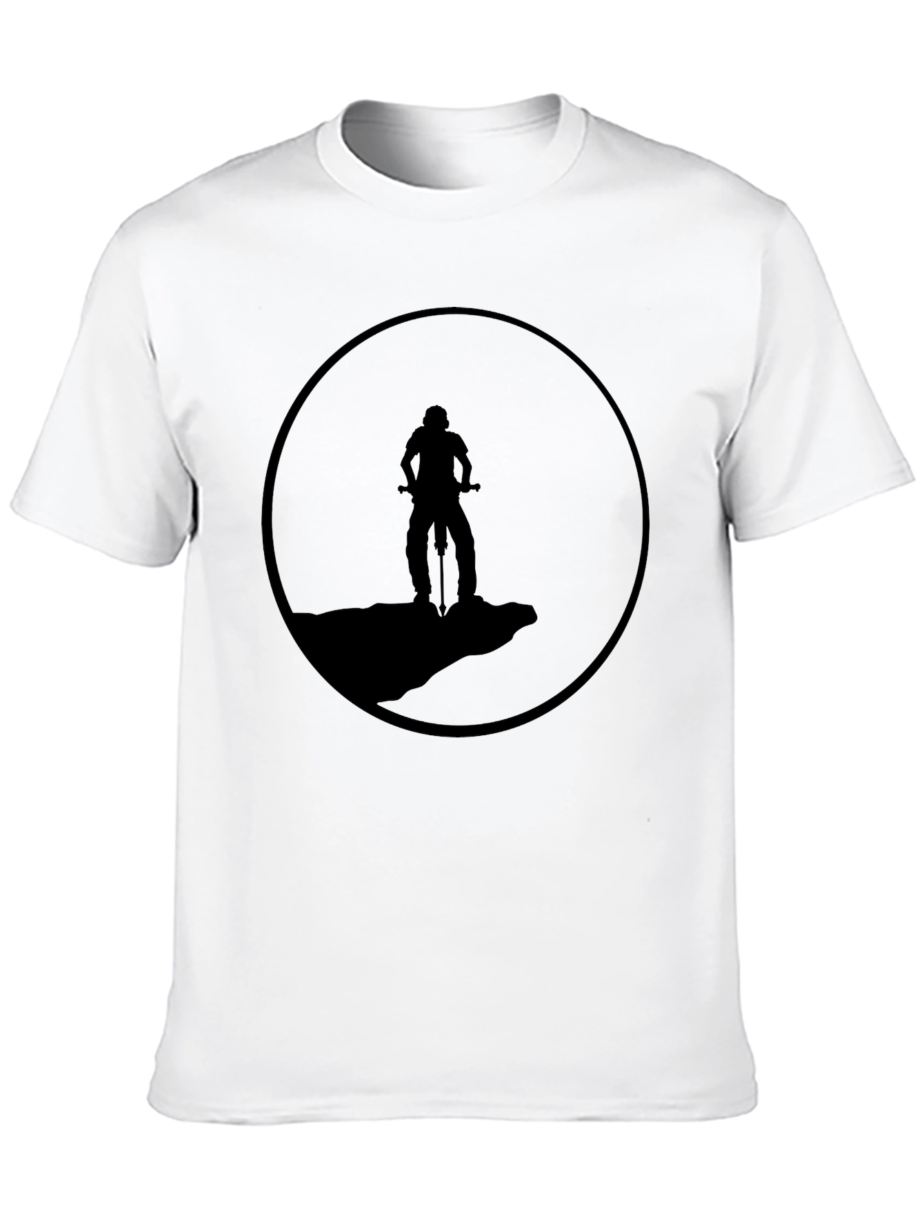 Mountain Biker Silhouette Tee - Adventure Ready