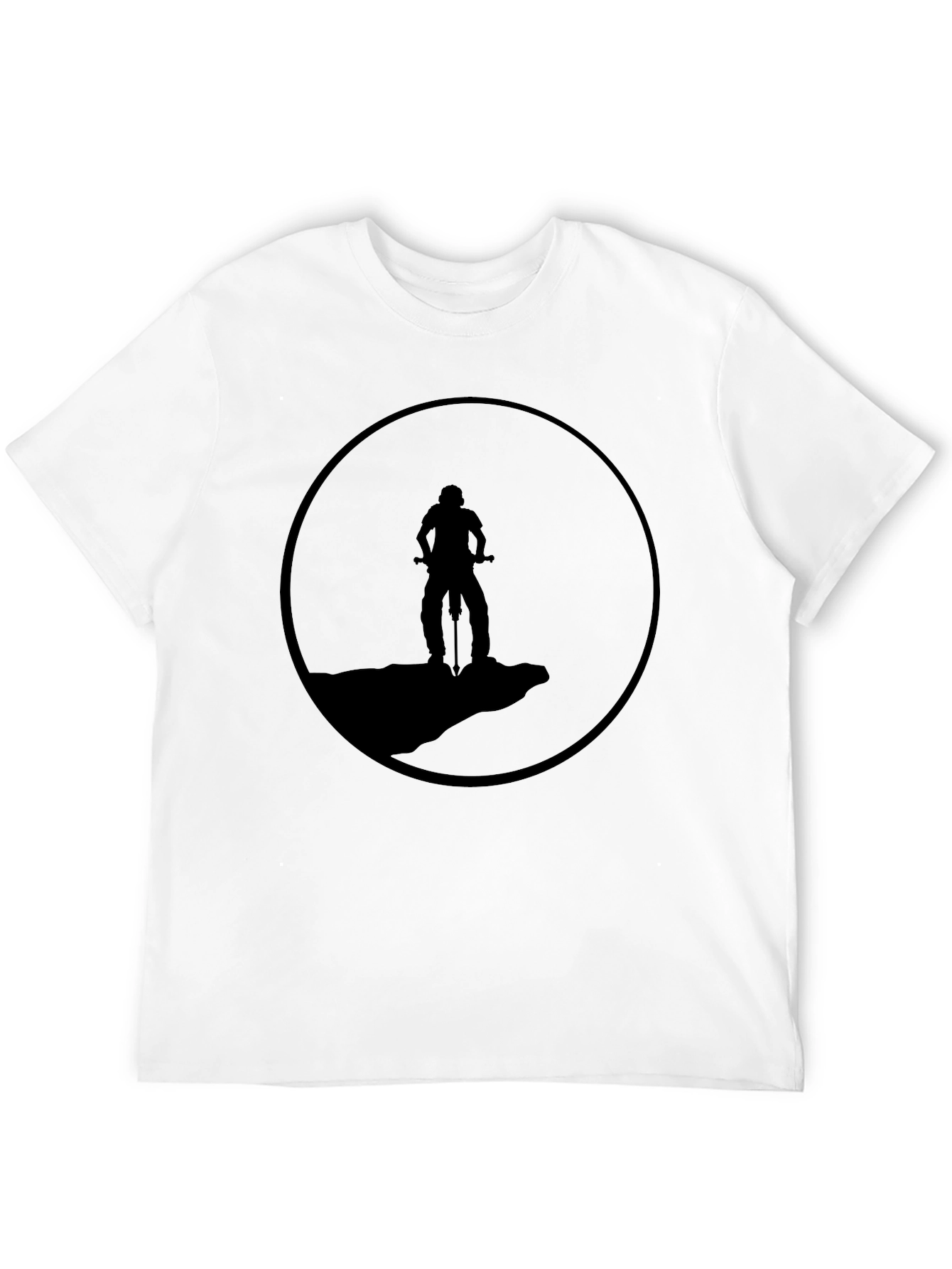 Mountain Biker Silhouette Tee - Adventure Ready