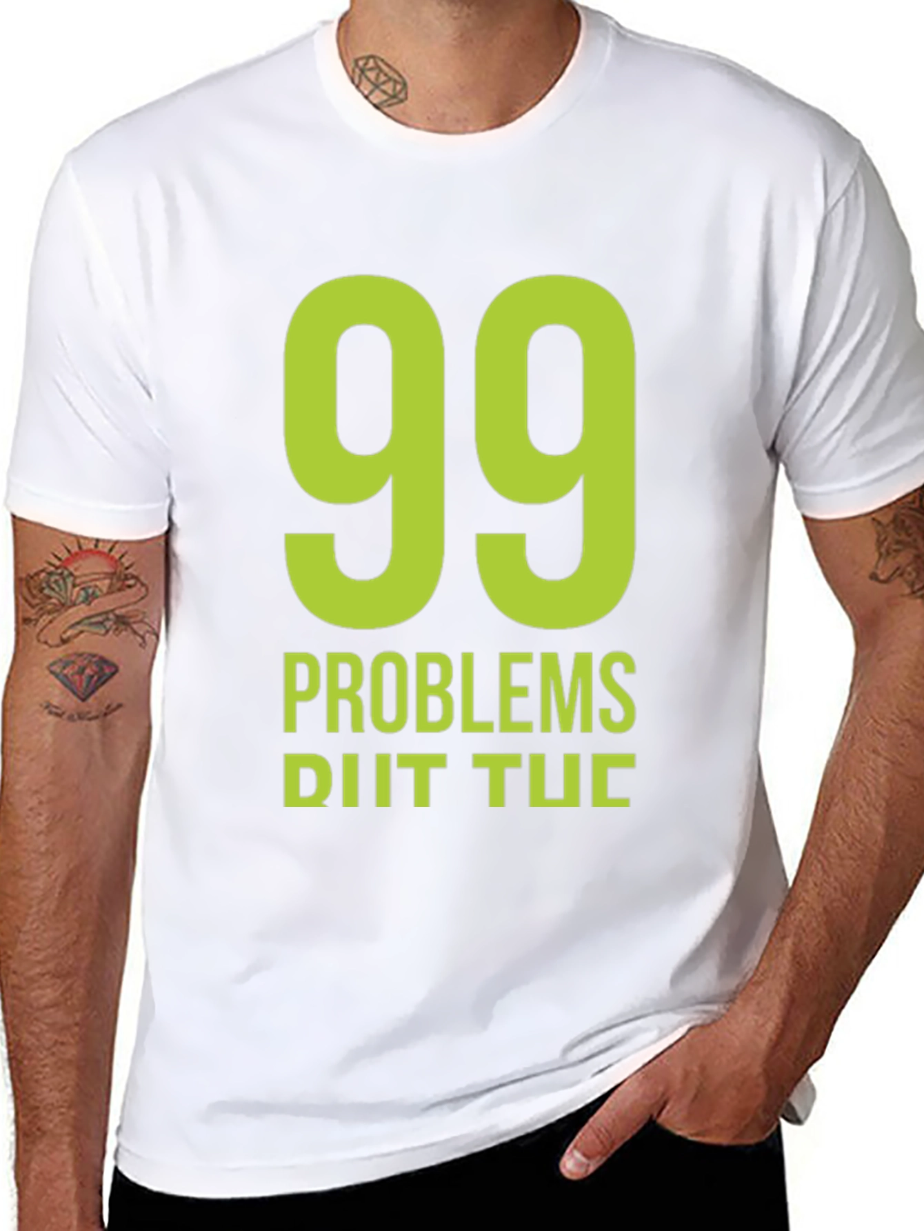 99 Problems Black Graphic T-Shirt