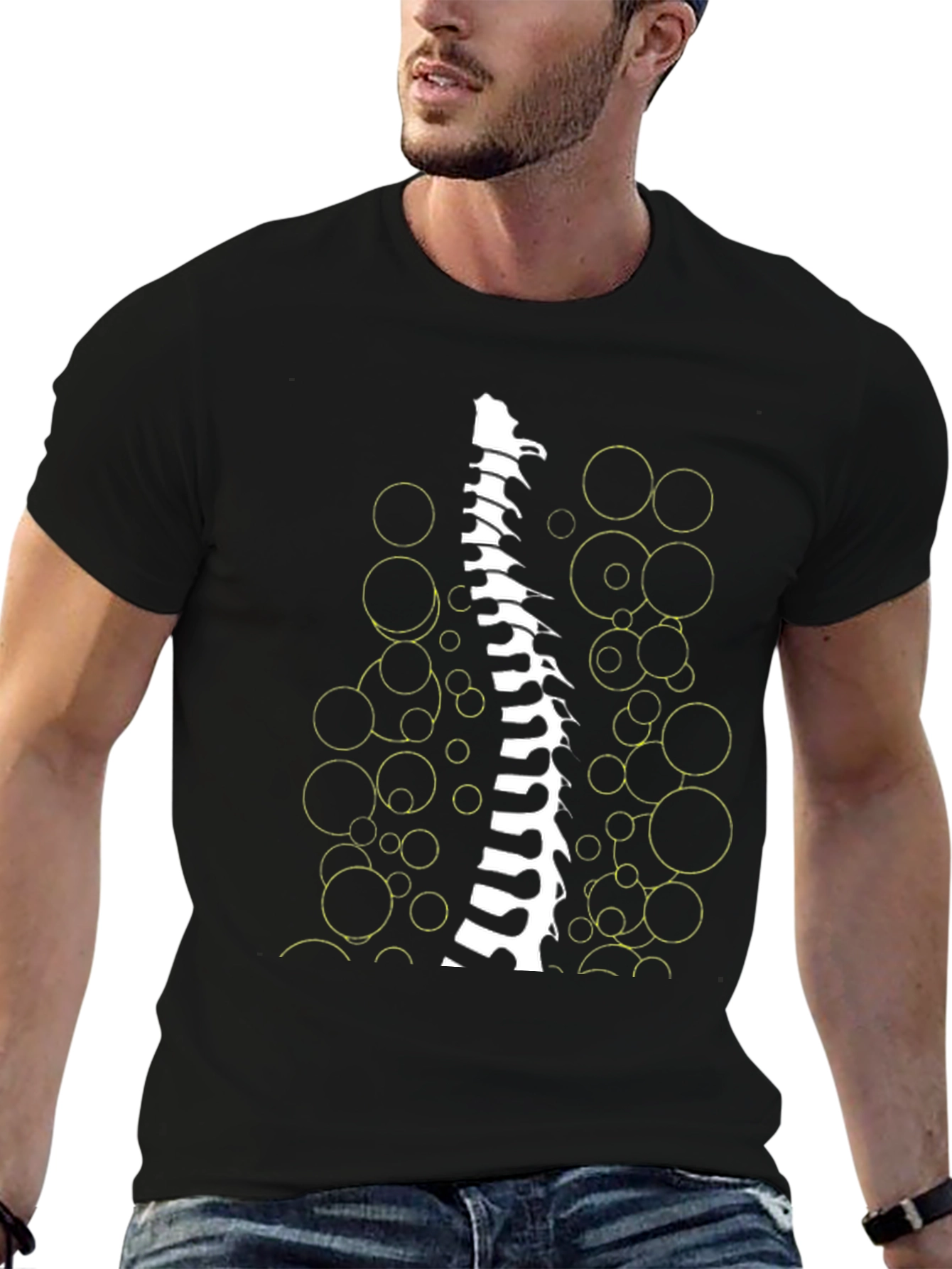 Spine Graphic Tee - Anatomical Art T-Shirt