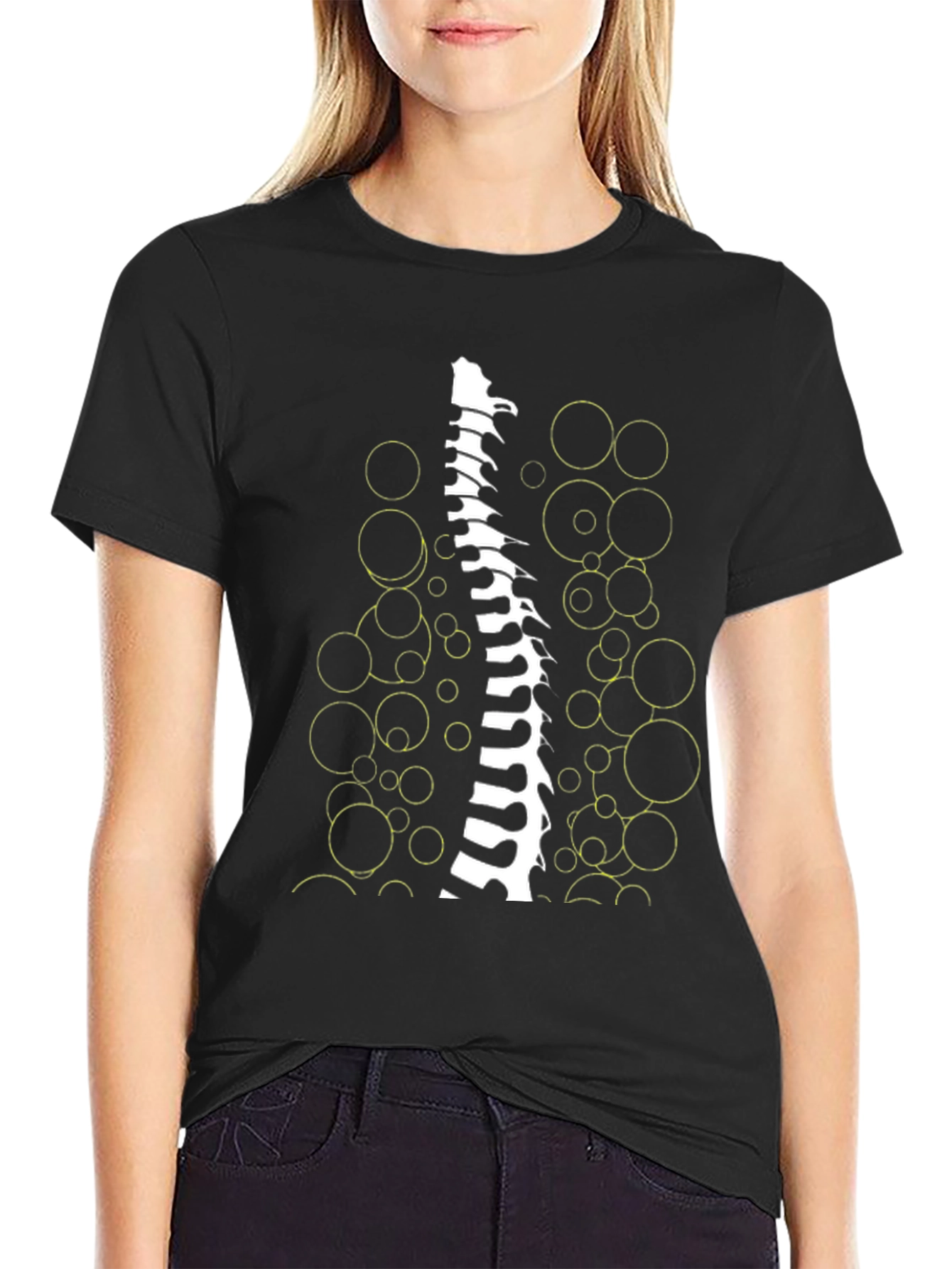 Spine Graphic Tee - Anatomical Art T-Shirt