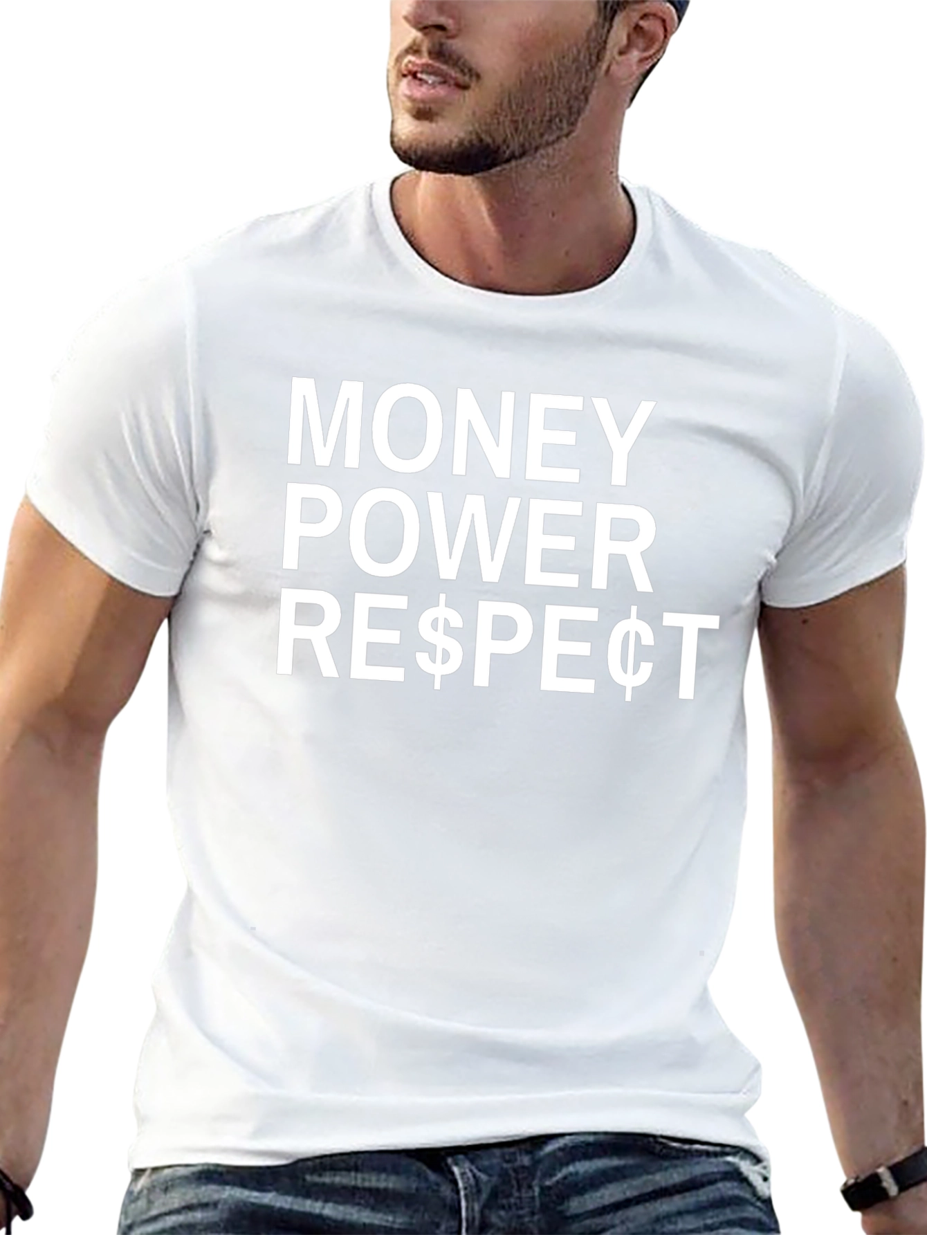 Money Power Respect Black Graphic Tee