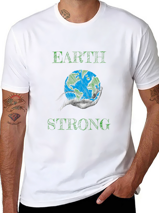 Earth Strong Graphic Tee - Eco-Friendly Design