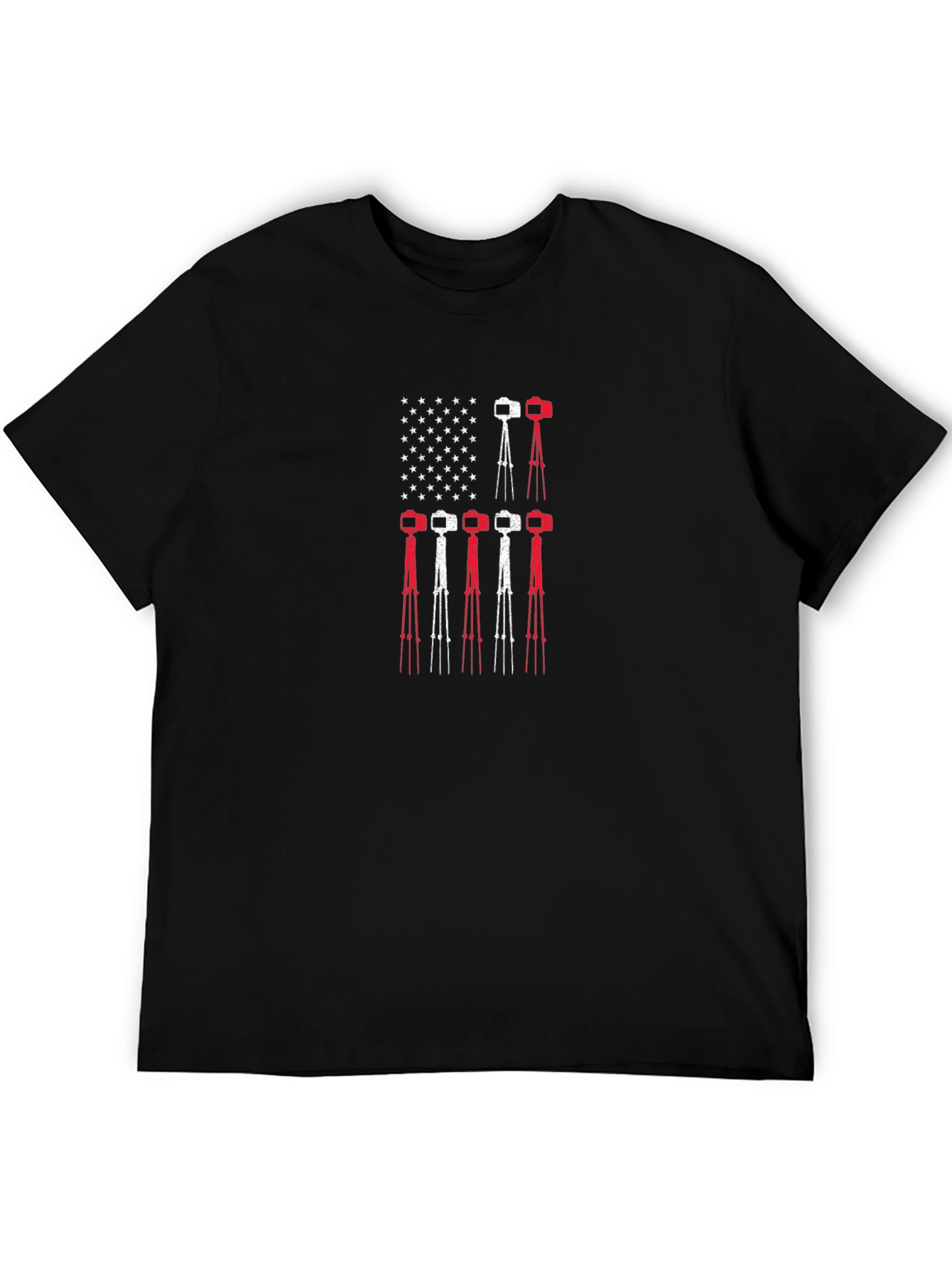 Photographer Flag Graphic Tee - Black