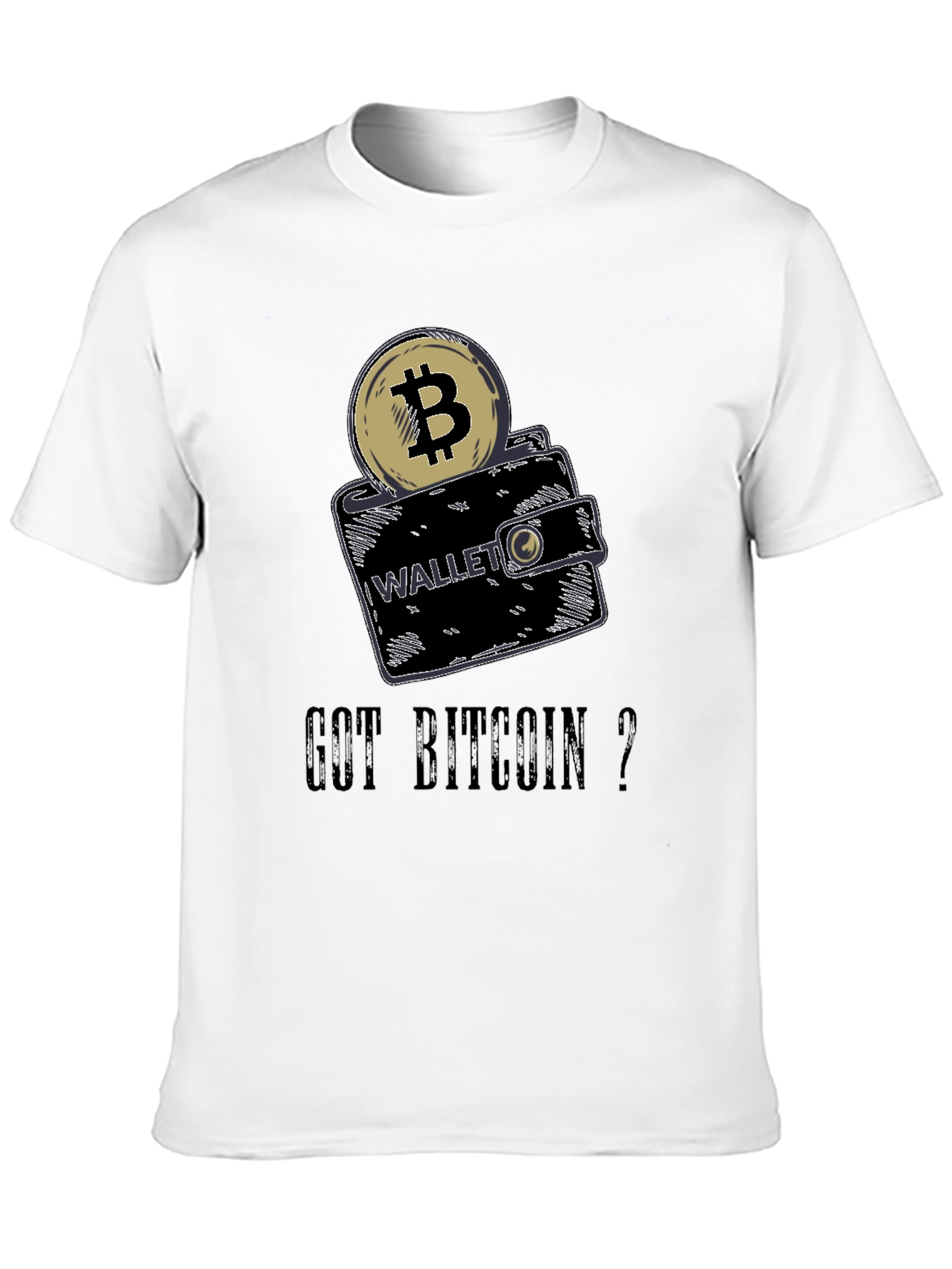 Got Bitcoin? Crypto Wallet Graphic Tee - Black