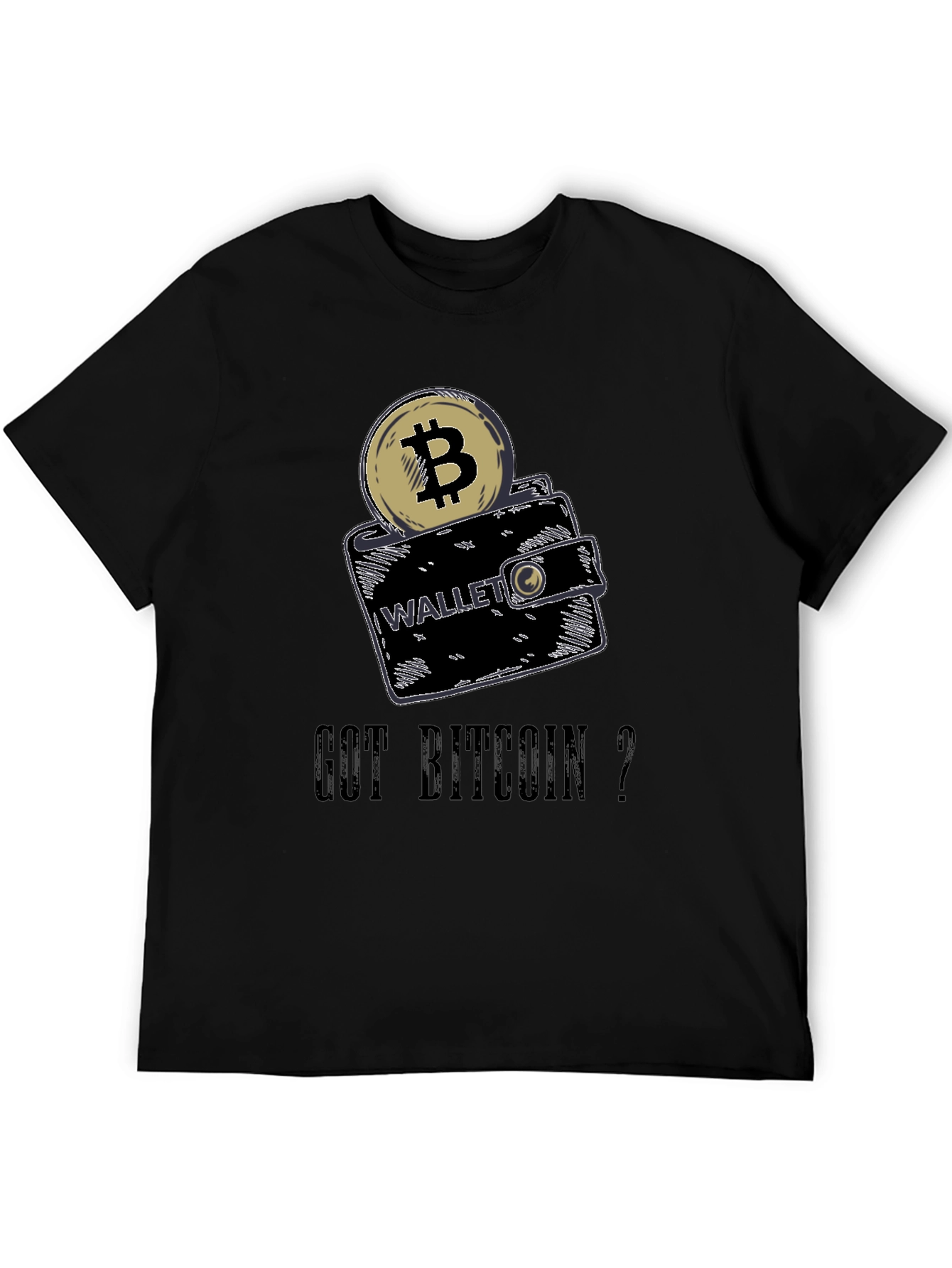Got Bitcoin? Crypto Wallet Graphic Tee - Black