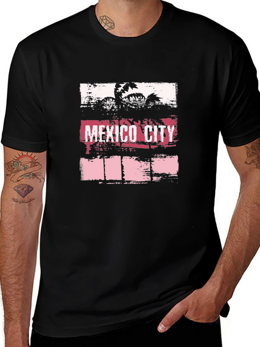 Mexico City Palm Tree Graphic Tee