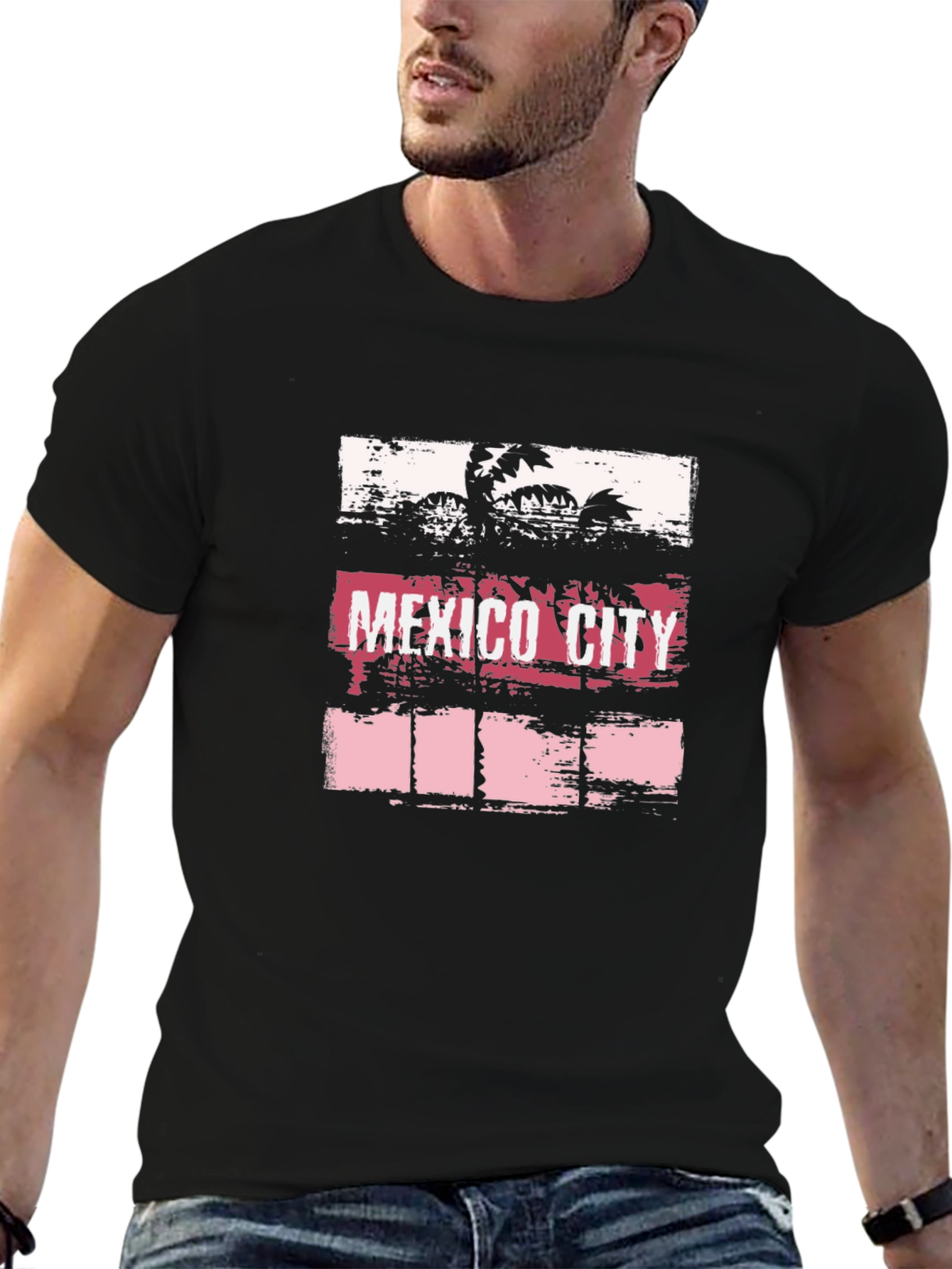 Mexico City Palm Tree Graphic Tee