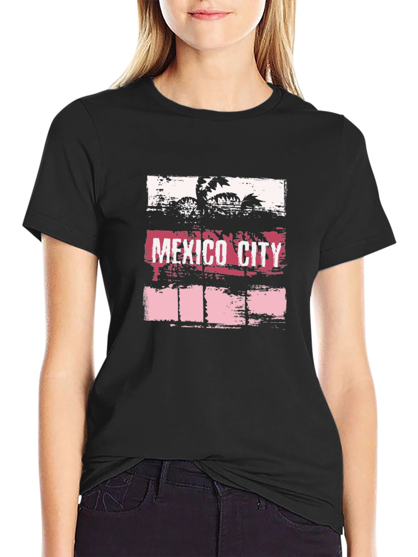 Mexico City Palm Tree Graphic Tee