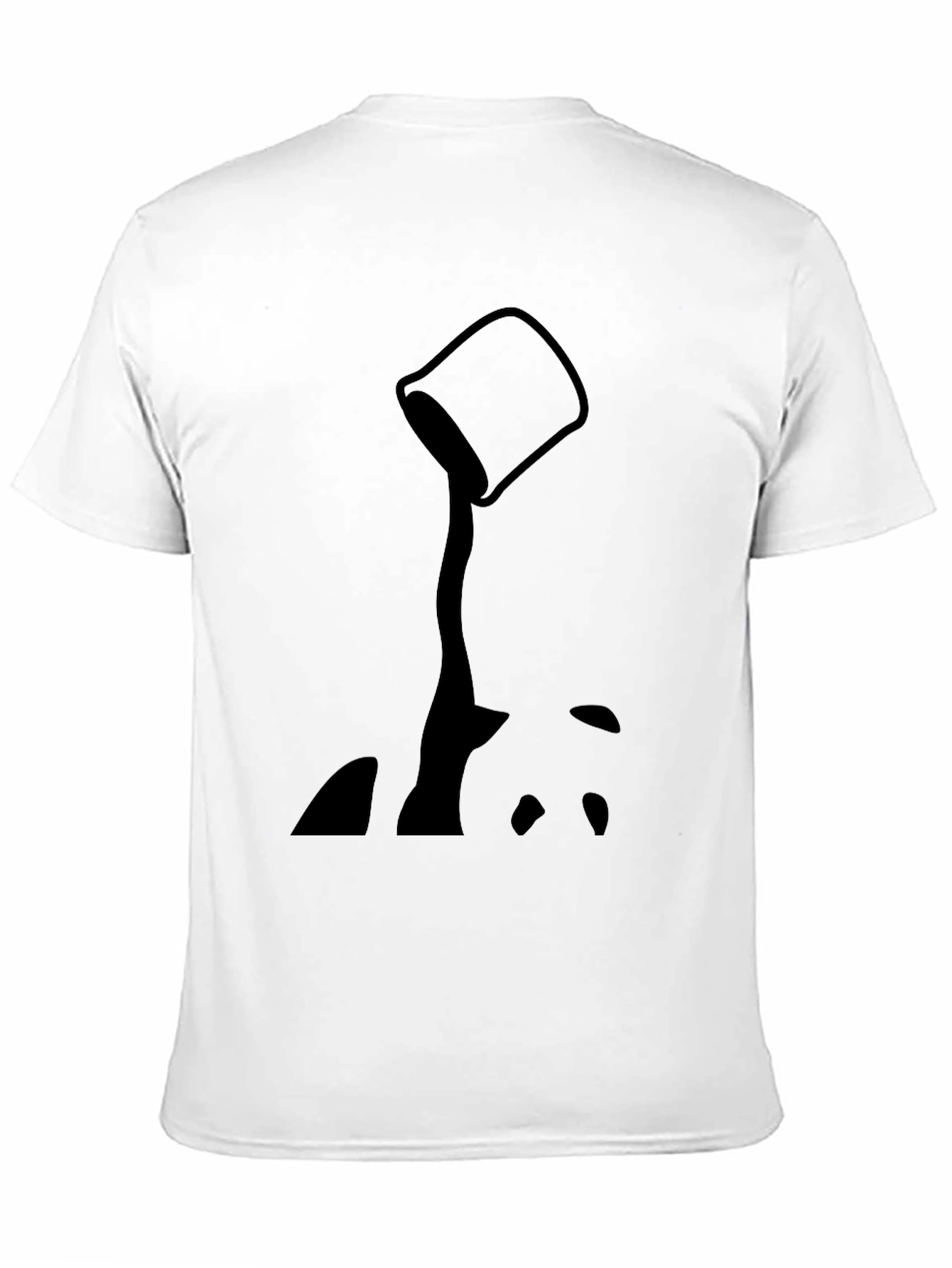 Abstract Paint Pouring Black T-Shirt