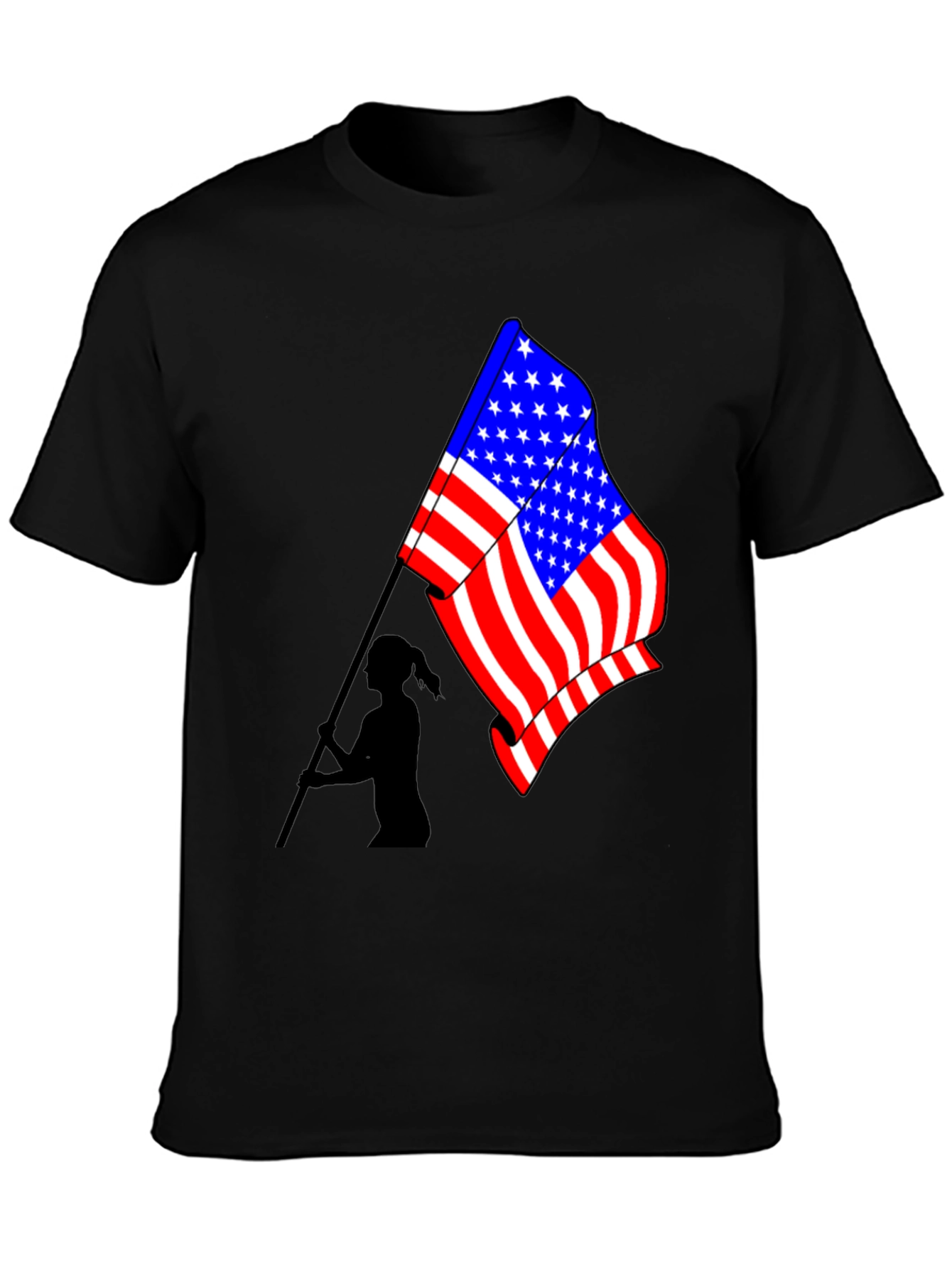 American Flag Graphic Tee - Patriotic Style