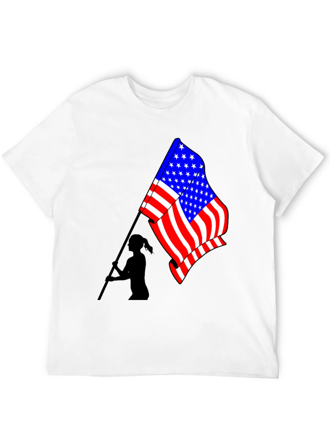 American Flag Graphic Tee - Patriotic Style