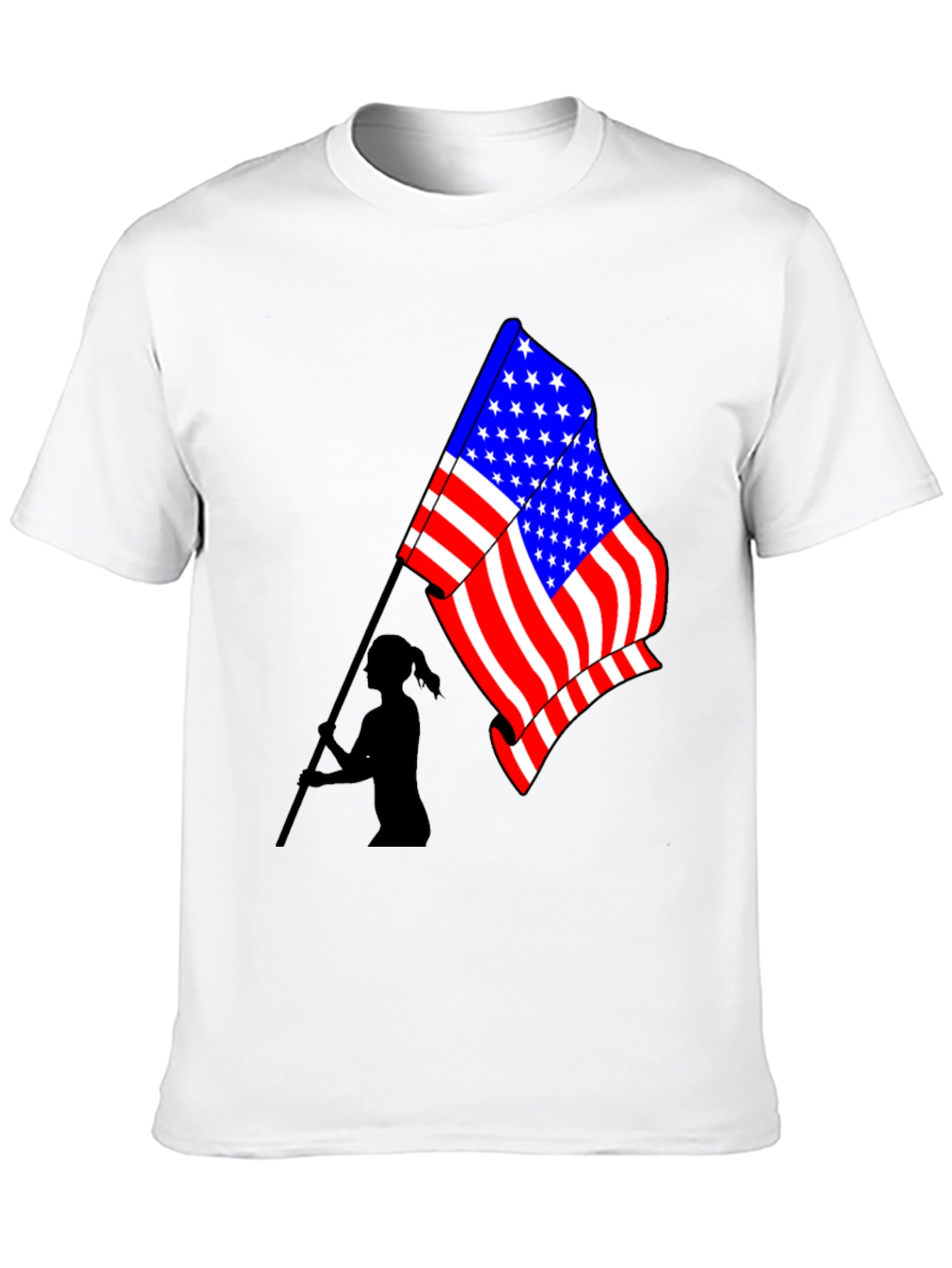 American Flag Graphic Tee - Patriotic Style