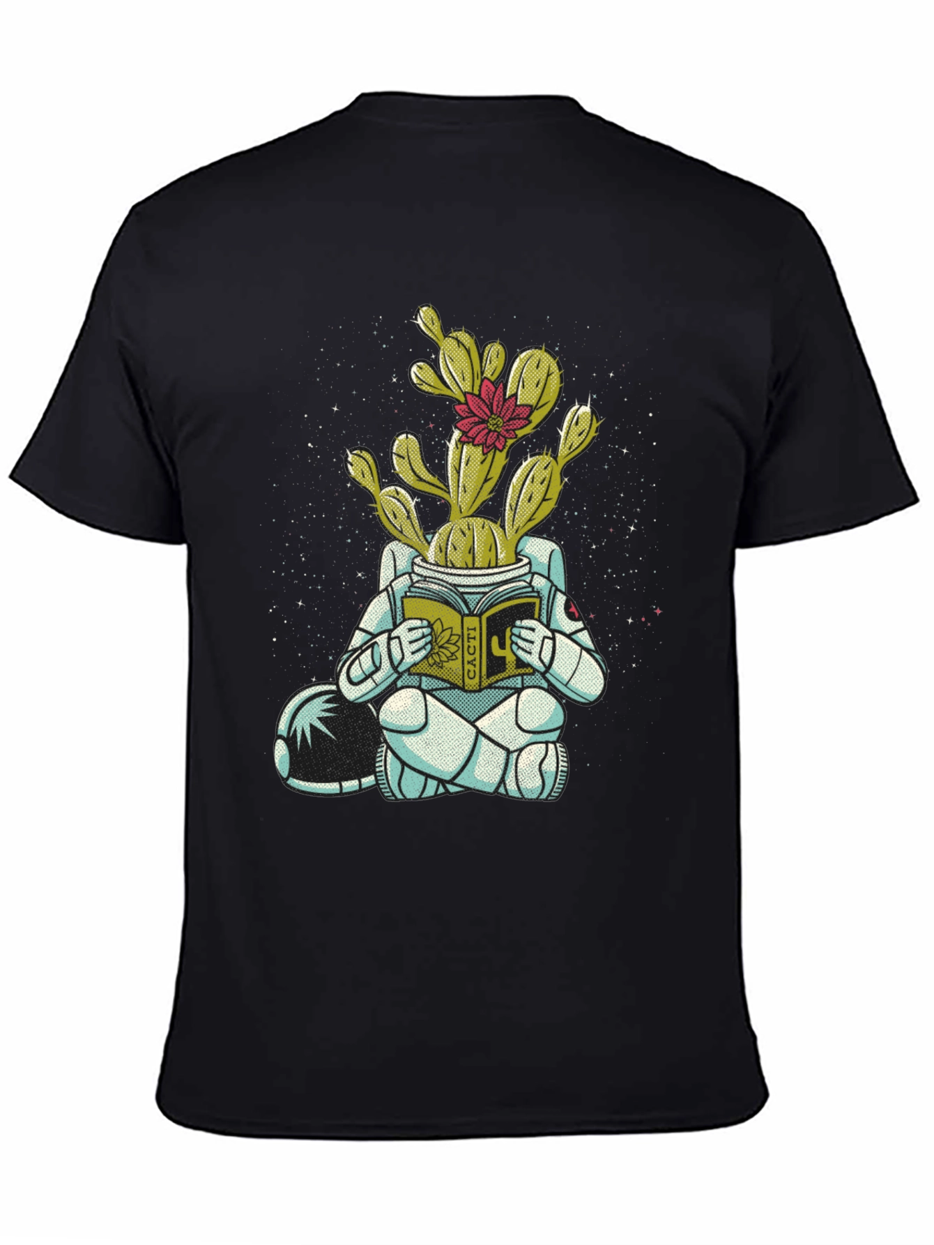 Cactus Astronaut Graphic Tee - Unique Design