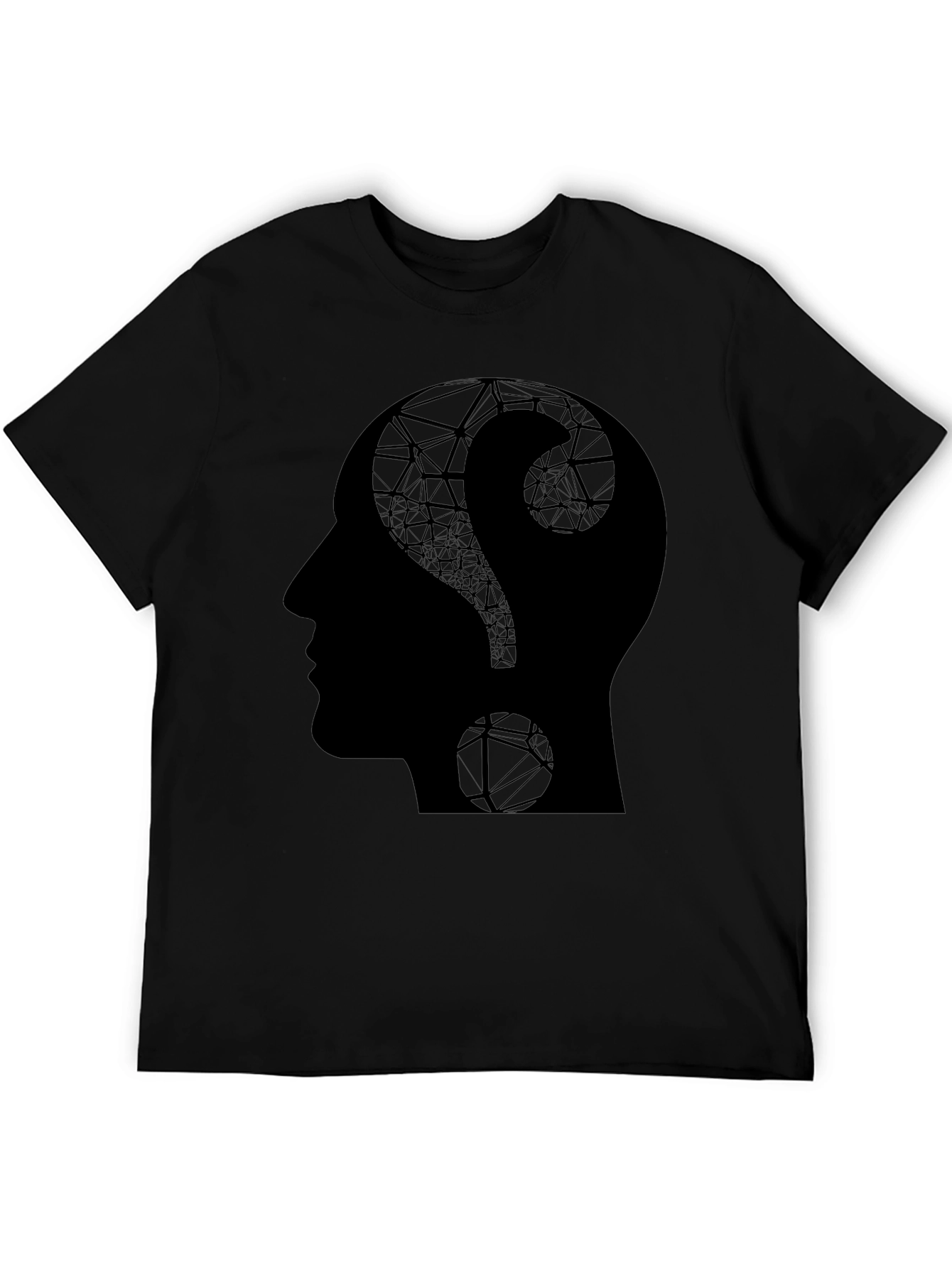 Questioning Mind Graphic T-Shirt - Black