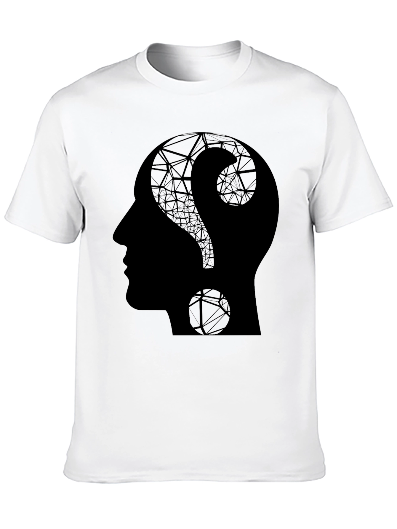 Questioning Mind Graphic T-Shirt - Black