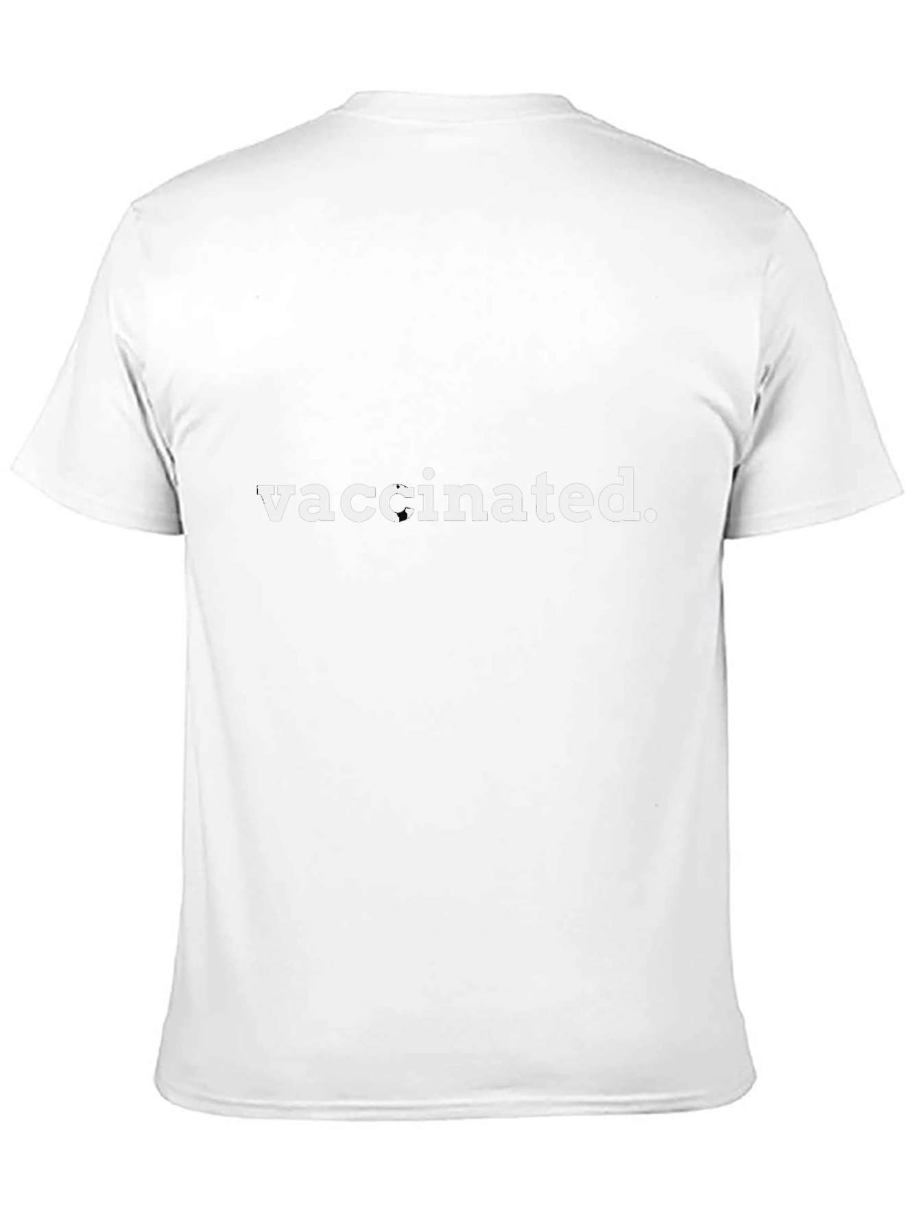 Vaccinated Black T-Shirt - Spread Awareness Stay Safe